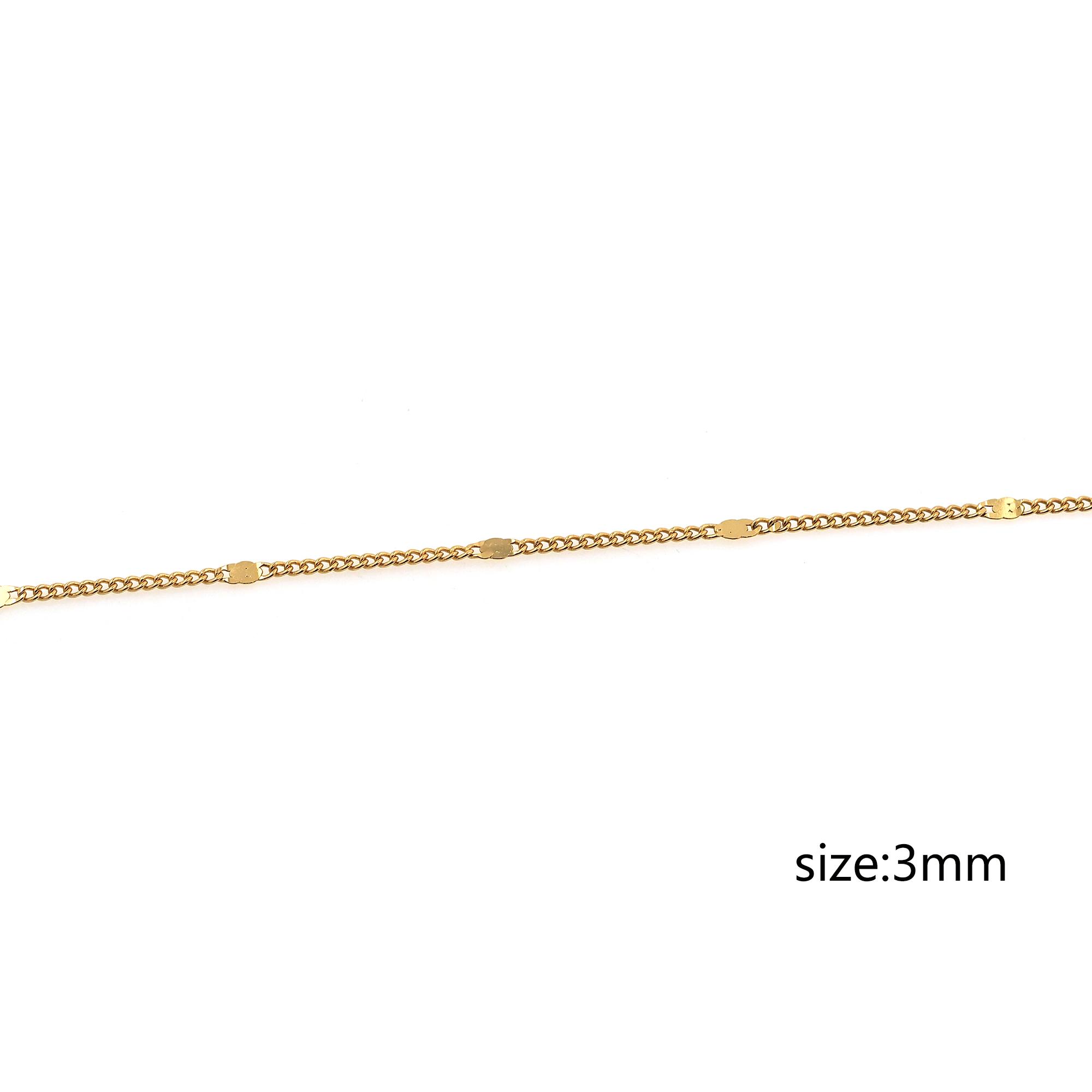 18K Gold Filled Cable Chain Necklace,Dainty Thin Link Chain,Gold Cable Chain Necklace for Women DIY Jewelry Making Supply