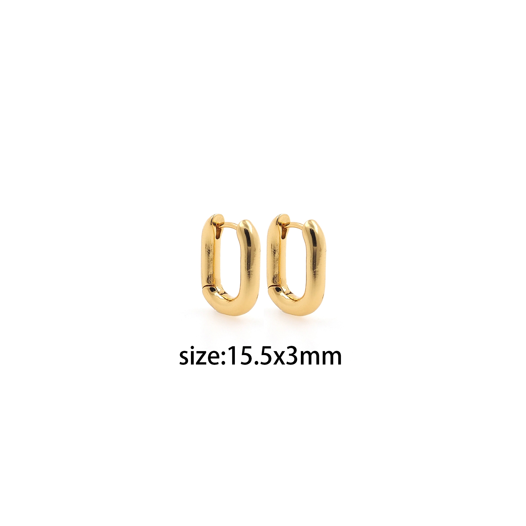 18K Gold Filled U Shaped Hoops Earrings,Dainty Hoops,Gold Huggies Hoop Earrings,Minimalist Earrings