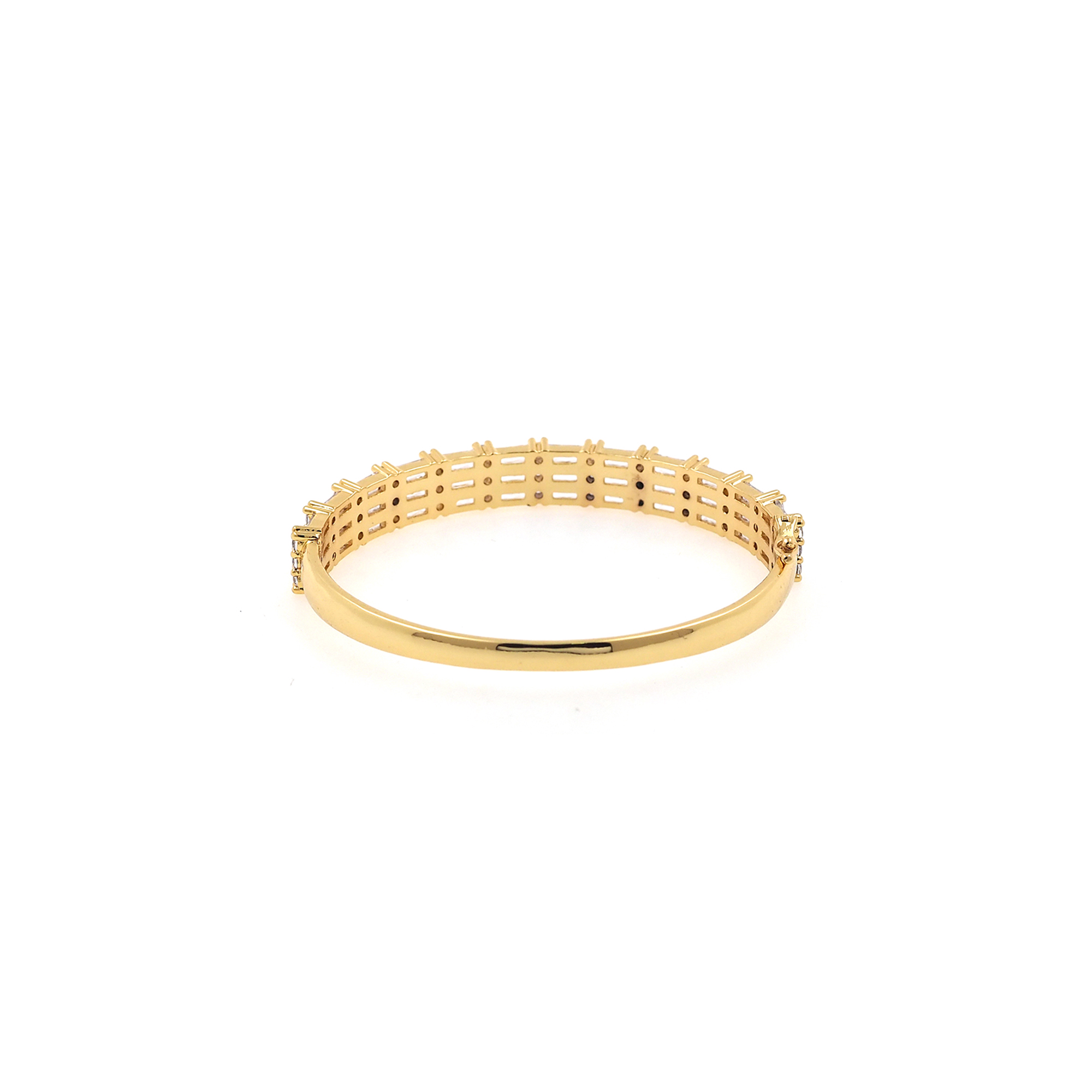 18K Gold Filled CZ Bangle,Zirconia Bracelet,Cuff Bangle Bracelet For Women,Everyday Bracelet,Gift for Her