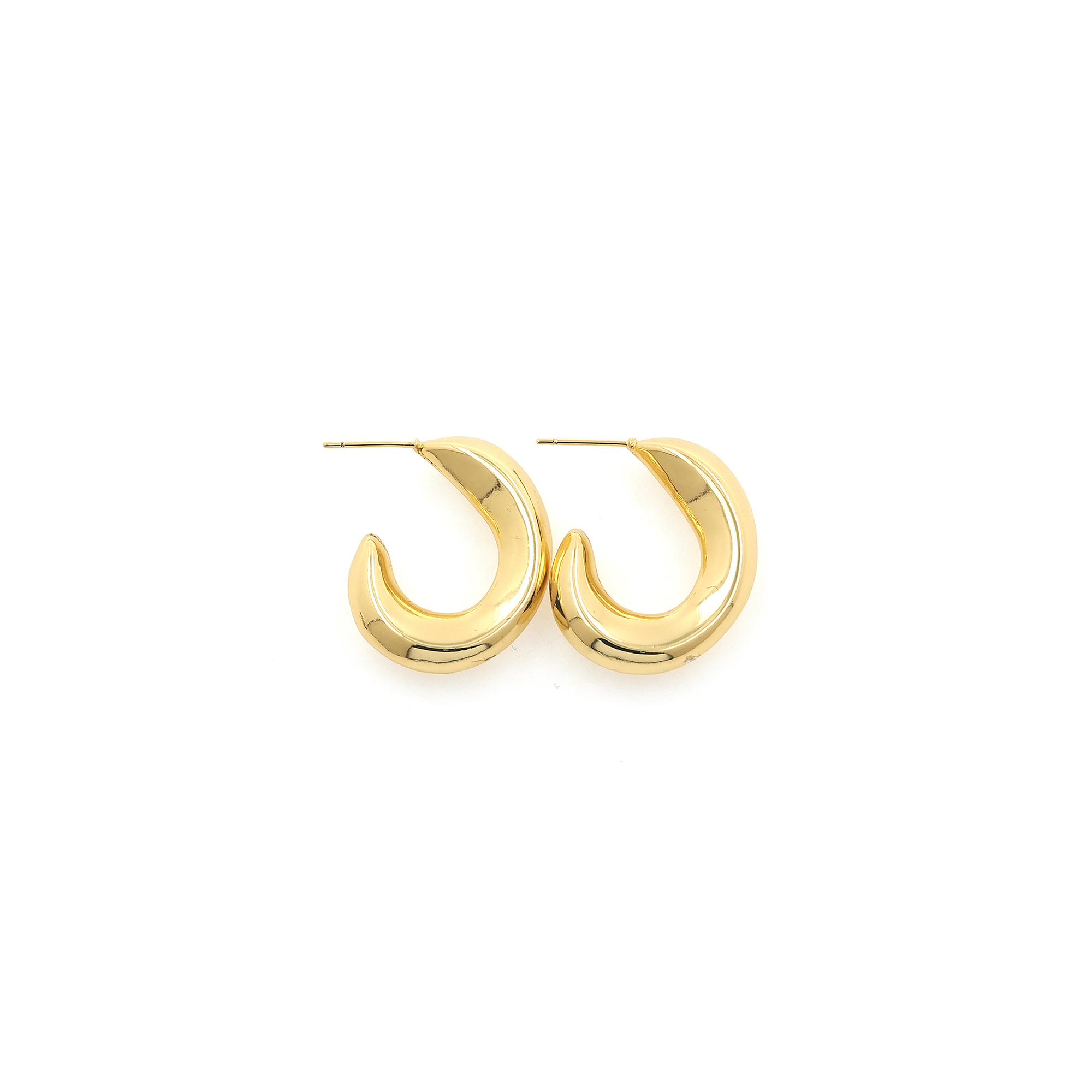 18K Gold Filled Oval Hoops Earrings,Dainty Hoops,Gold Huggies Hoop Earrings,Minimalist Earrings