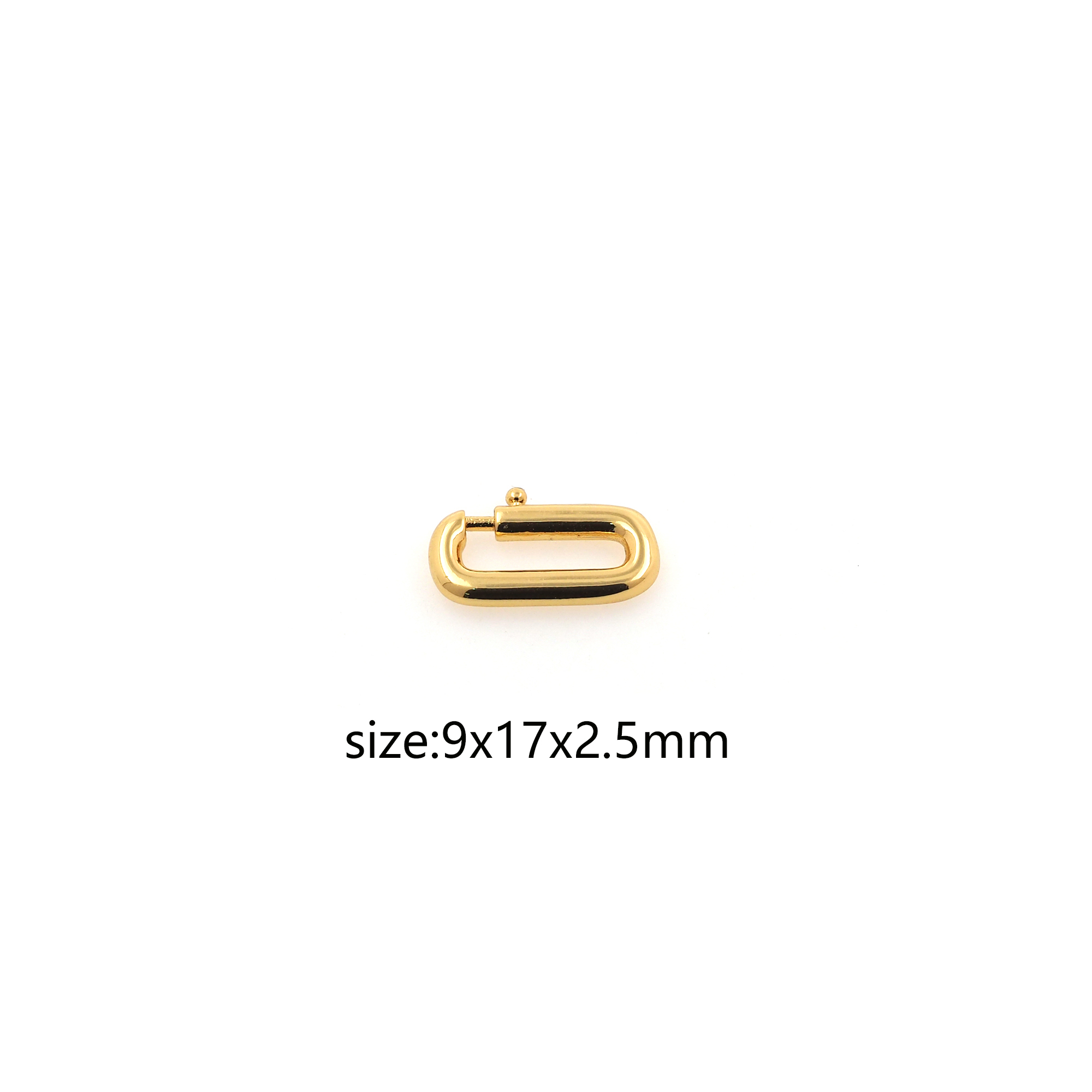 18K Gold Filled Lobster Clasp,Lobster Clasp Lock,Spring Buckle for DIY Jewelry Necklace Bracelet