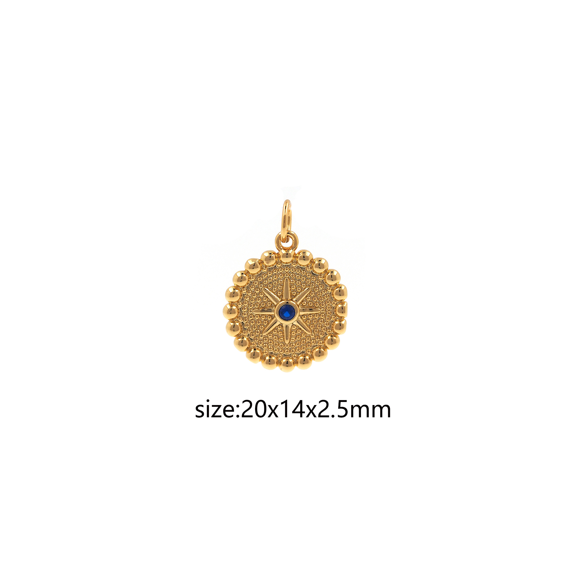 18K Gold Filled North Star Pendant,Celestial Charm,CZ Micro Pave North Star Earrings Necklace for DIY Jewelry Making Supply