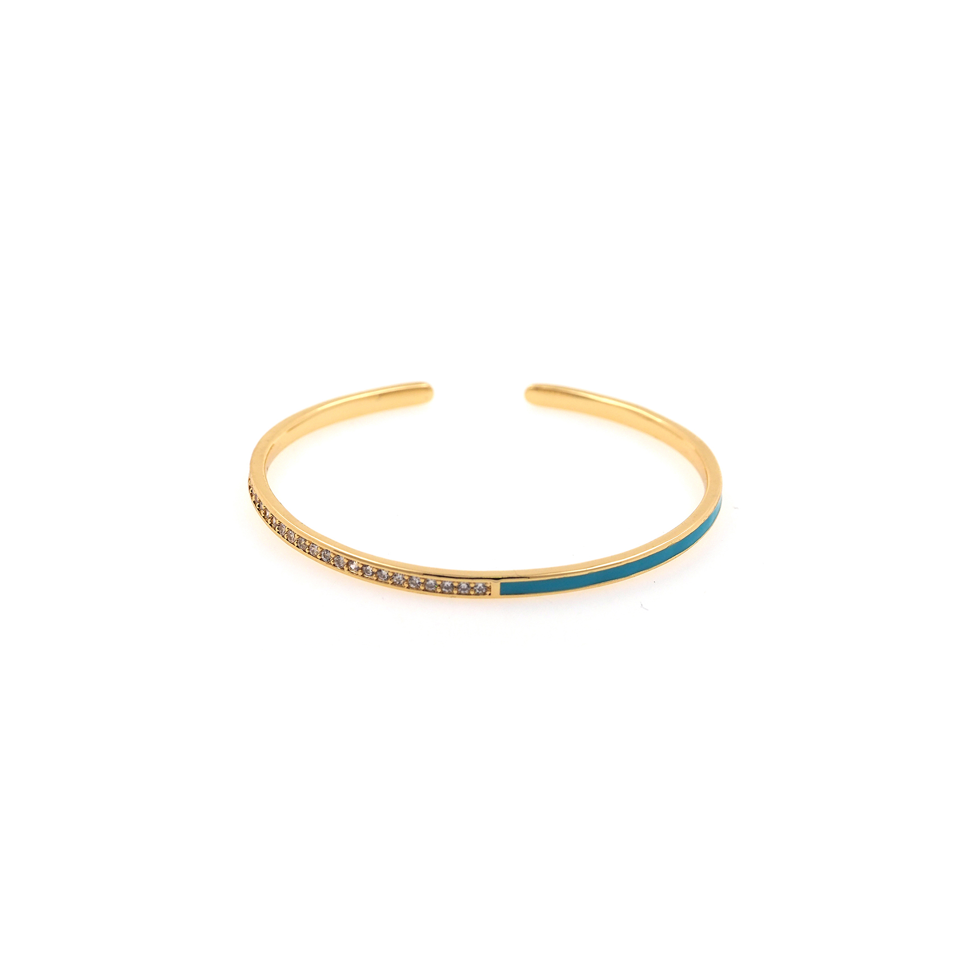 18K Gold Filled Thin CZ Bangle,Zirconia Bracelet,Cuff Bangle Bracelet For Women,Everyday Bracelet,Gift for Her