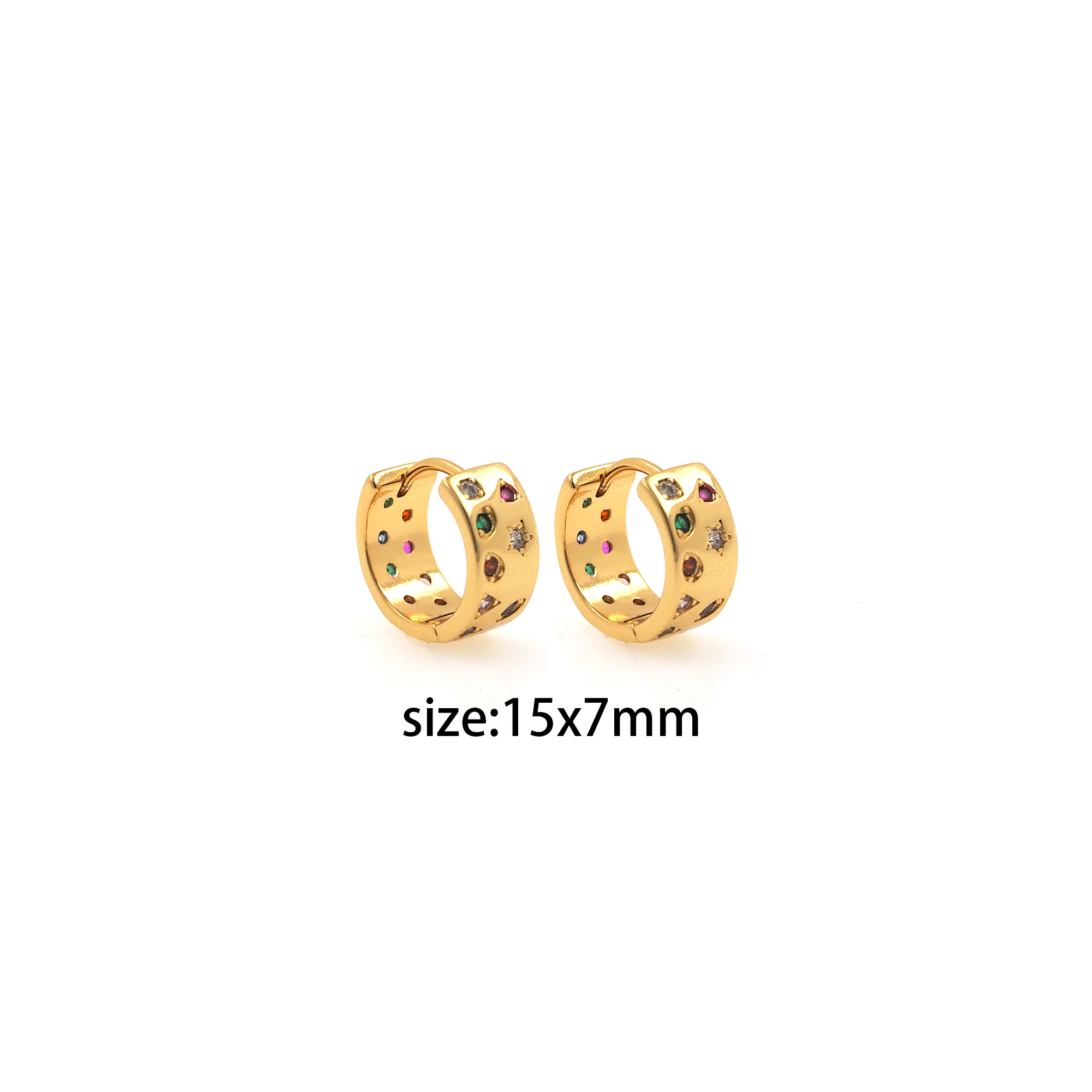 18K Gold Filled Star Hoop Earrings,Dainty Zirconia Earrings,Gold Celestial Hoops,Dainty CZ Hoops Huggie