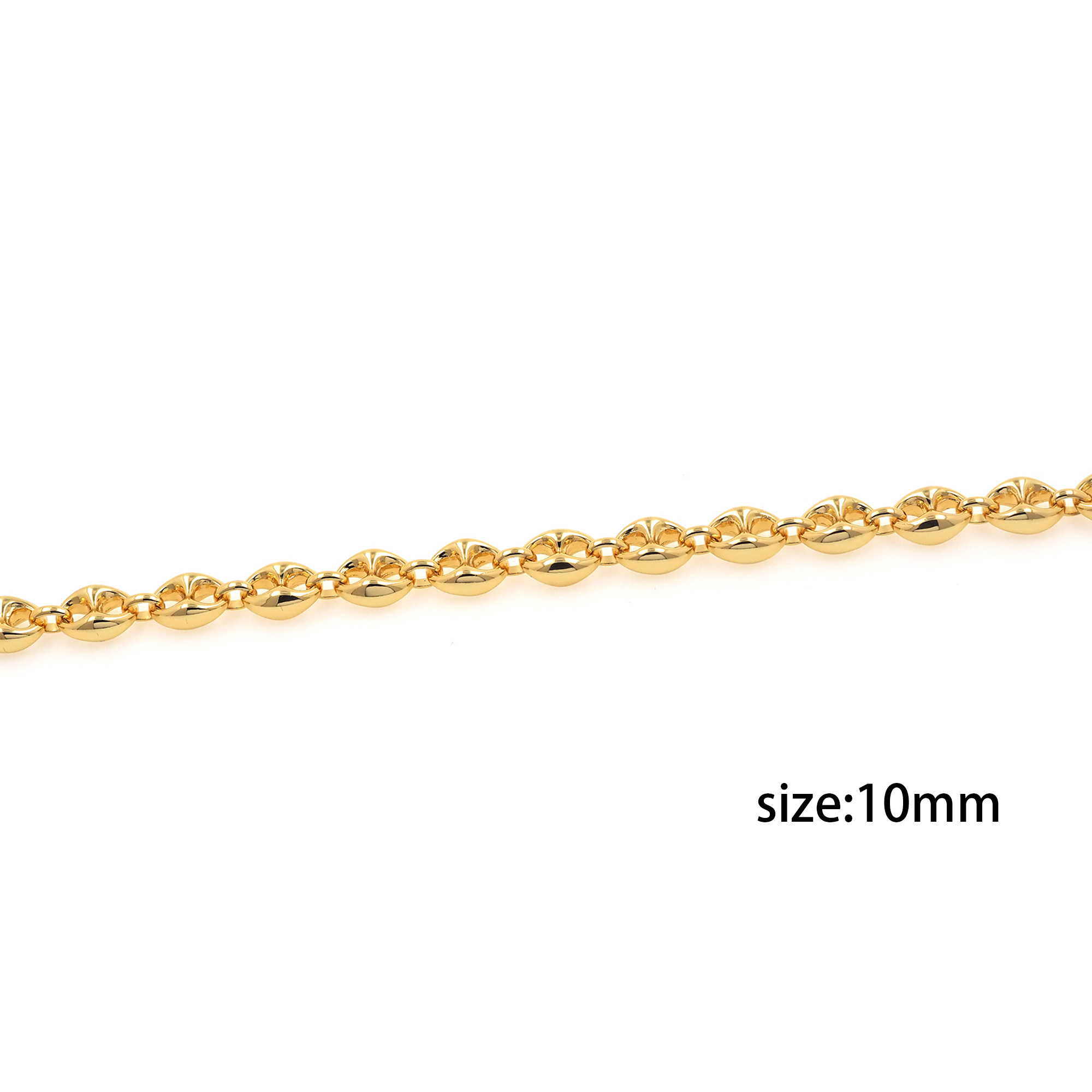 18K Gold Filled Anchor Chain Necklace,Dainty Anchor Link Chain Necklace for Women DIY Jewelry Making Supply