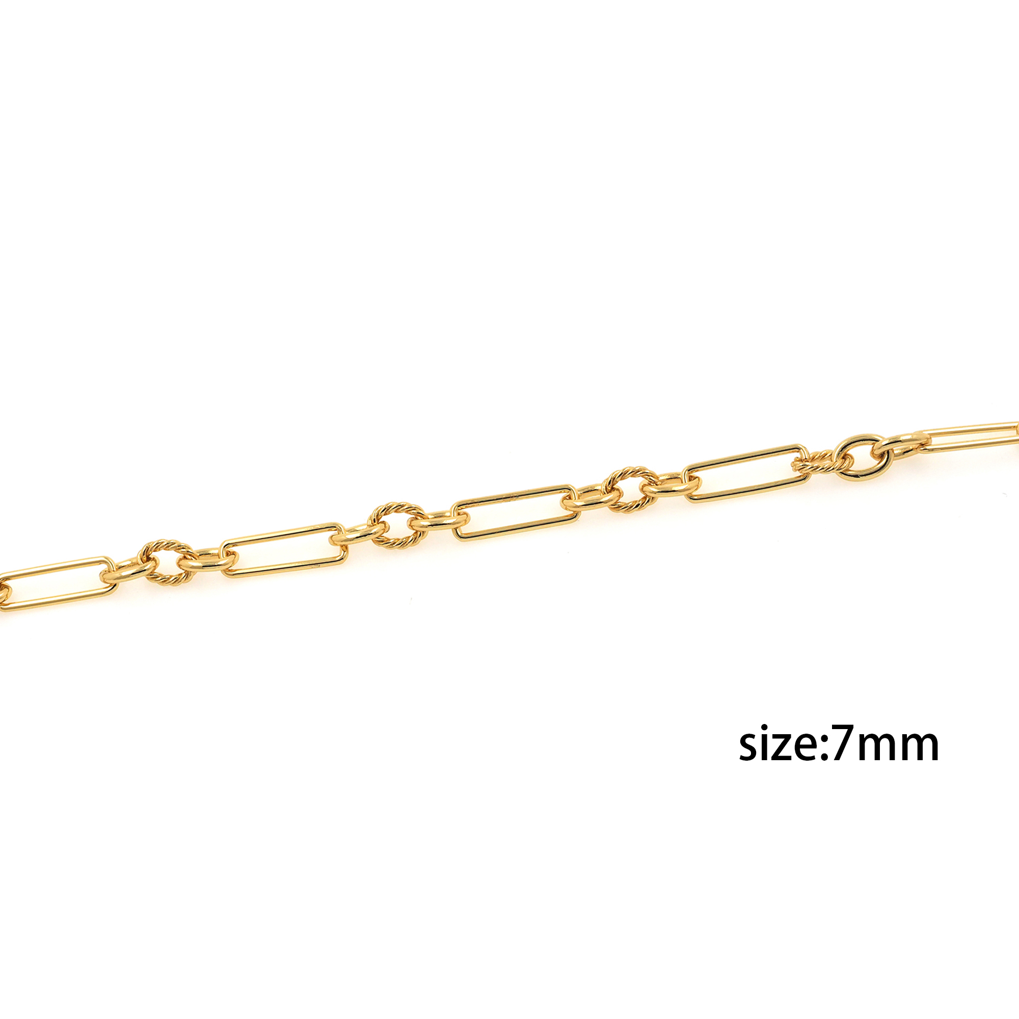 18K Gold Filled Cable Chain Necklace,Oval Chain,Dainty Thin Link Chain,Gold Paper Clip Chain Necklace for Women DIY Jewelry Making Supply