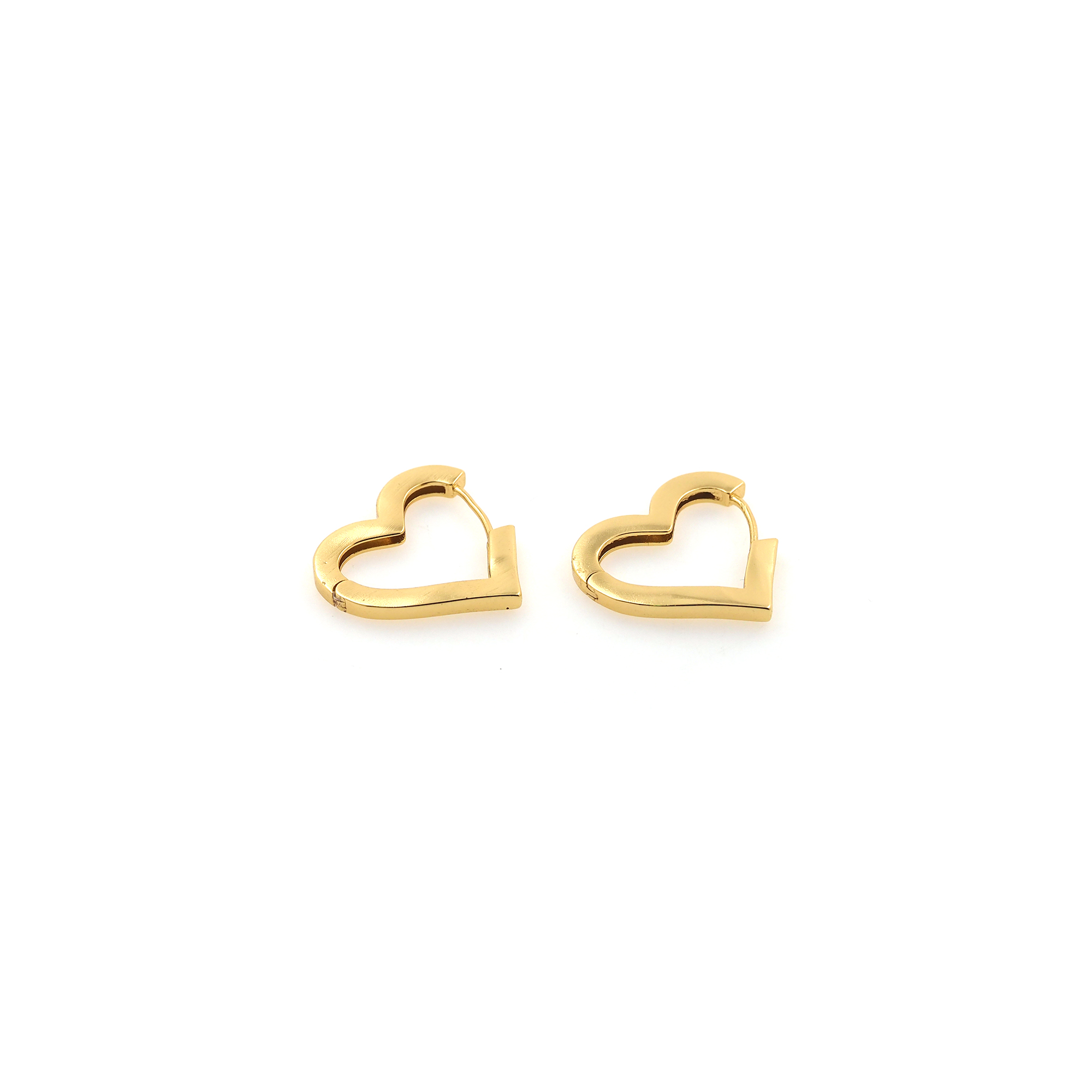 18K Gold Filled Heart Hoop Earring,Minimalist Earrings,Dainty Hoops,Huggie Earrings,Gift for Her