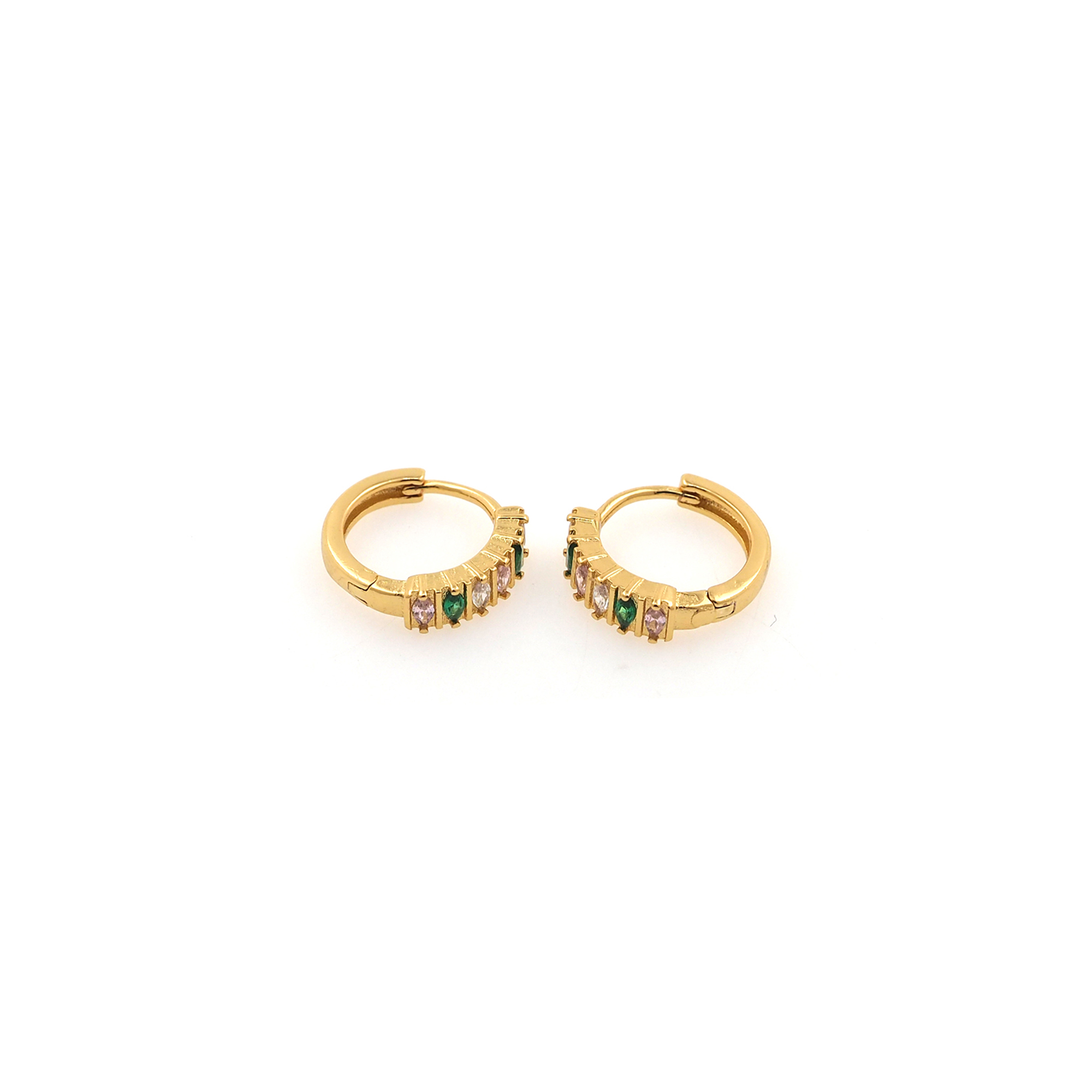 18K Gold Filled Round Hoops,Zirconia Hoop Earrings,Minimalist Hoops,Gold Hoops,Dainty CZ Hoops Huggie,Gift for Her