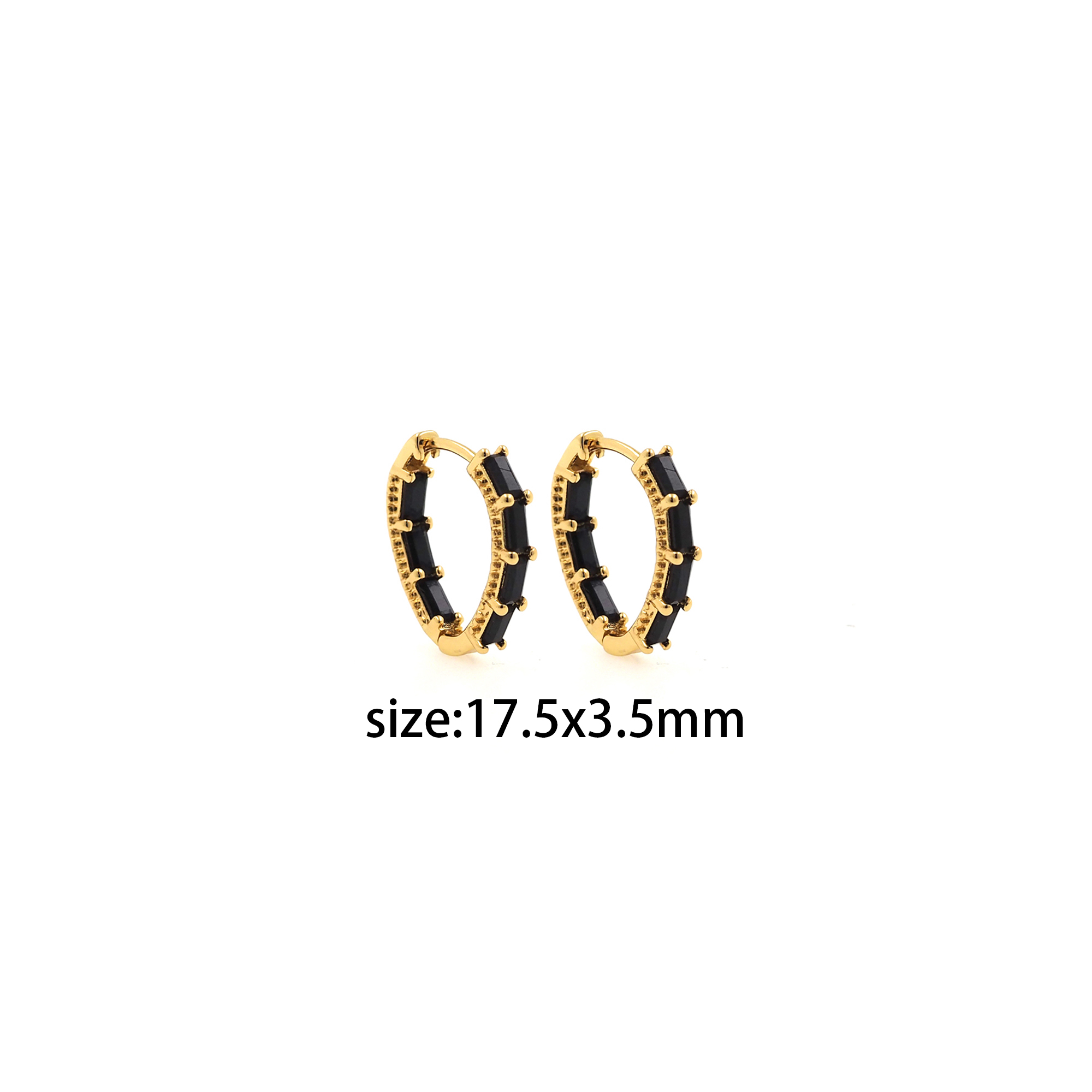 18K Gold Filled CZ Hoop Earrings,Dainty Zirconia Earrings,Gold Hoops,Dainty CZ Hoops Huggie