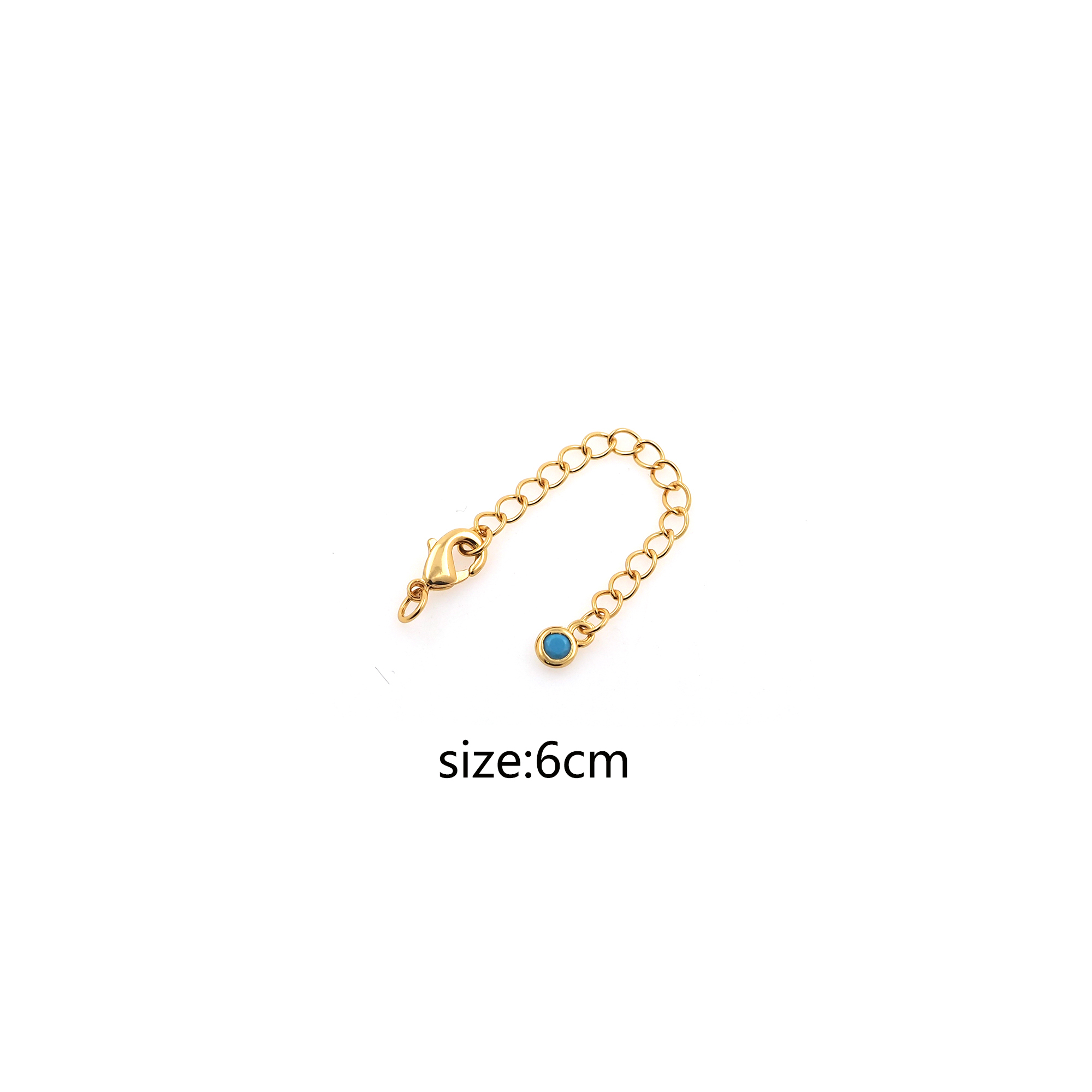 5pcs 18K Gold Filled Chain Extender for Necklace Bracelet Supply Component Findings Extenders Lobster Claw Clasps with Gold Extender Chain
