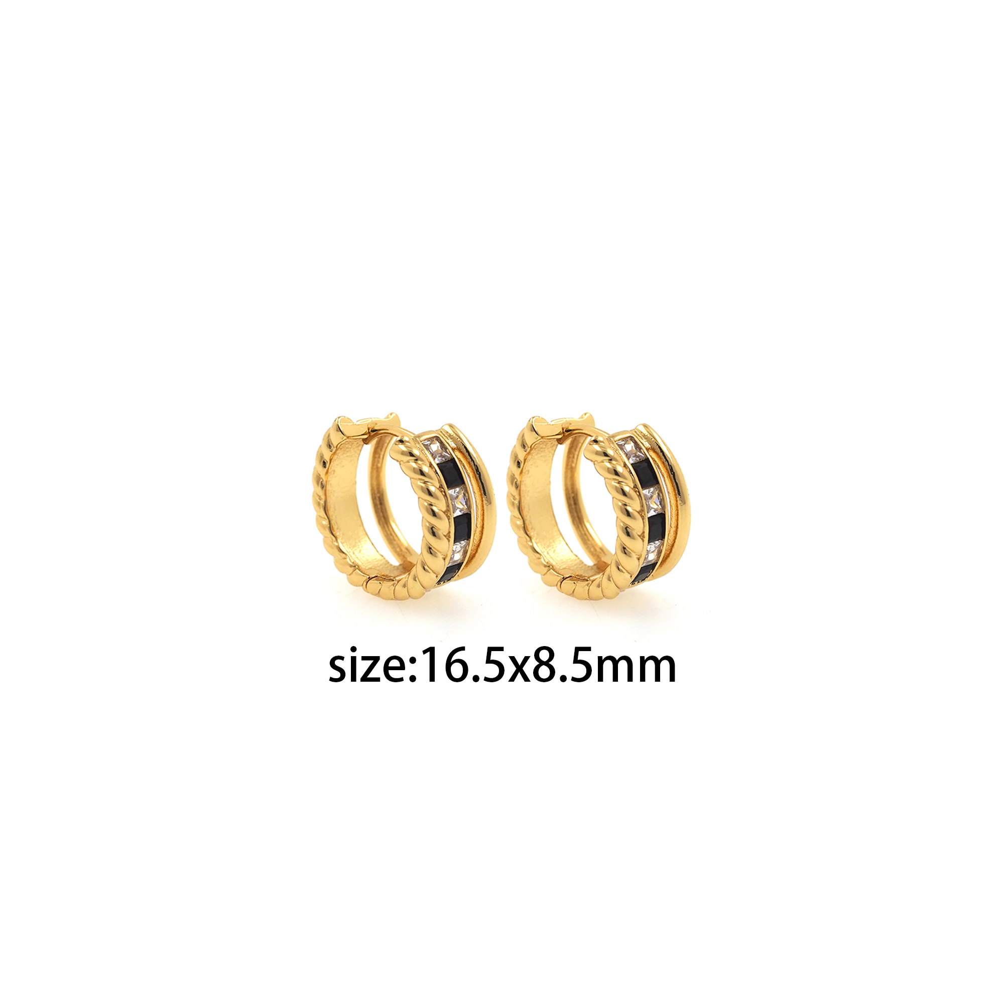 18K Gold Filled Checkered Hoop Earrings,CZ Micro Pave Plaid Earrings,Checkered Hoops,Minimalist Hoops Huggie