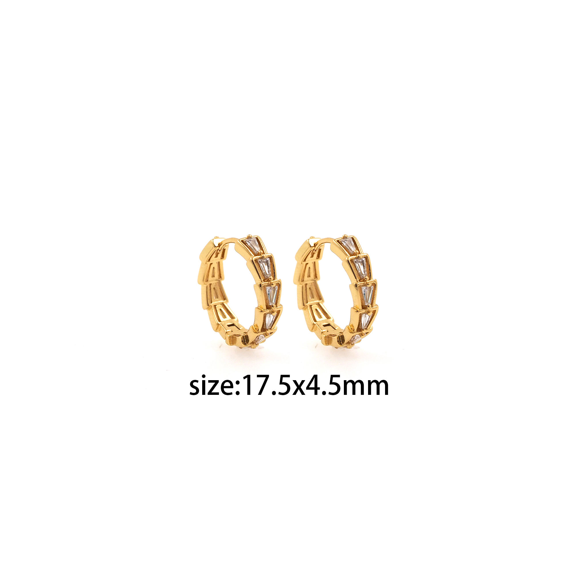 18K Gold Filled CZ Hoop Earrings,Dainty Zirconia Earrings,Gold Hoops,Dainty CZ Hoops Huggie