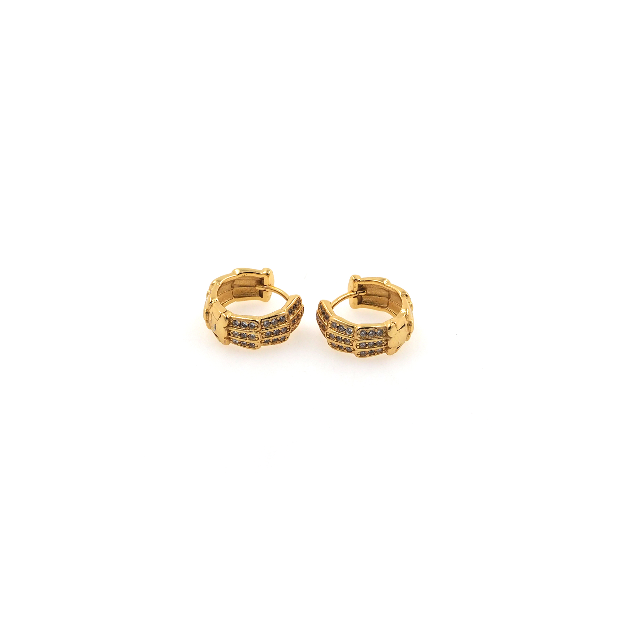 18K Gold Filled CZ Hoop Earrings,Dainty Zirconia Earrings,Gold Hoops,Dainty CZ Hoops Huggie