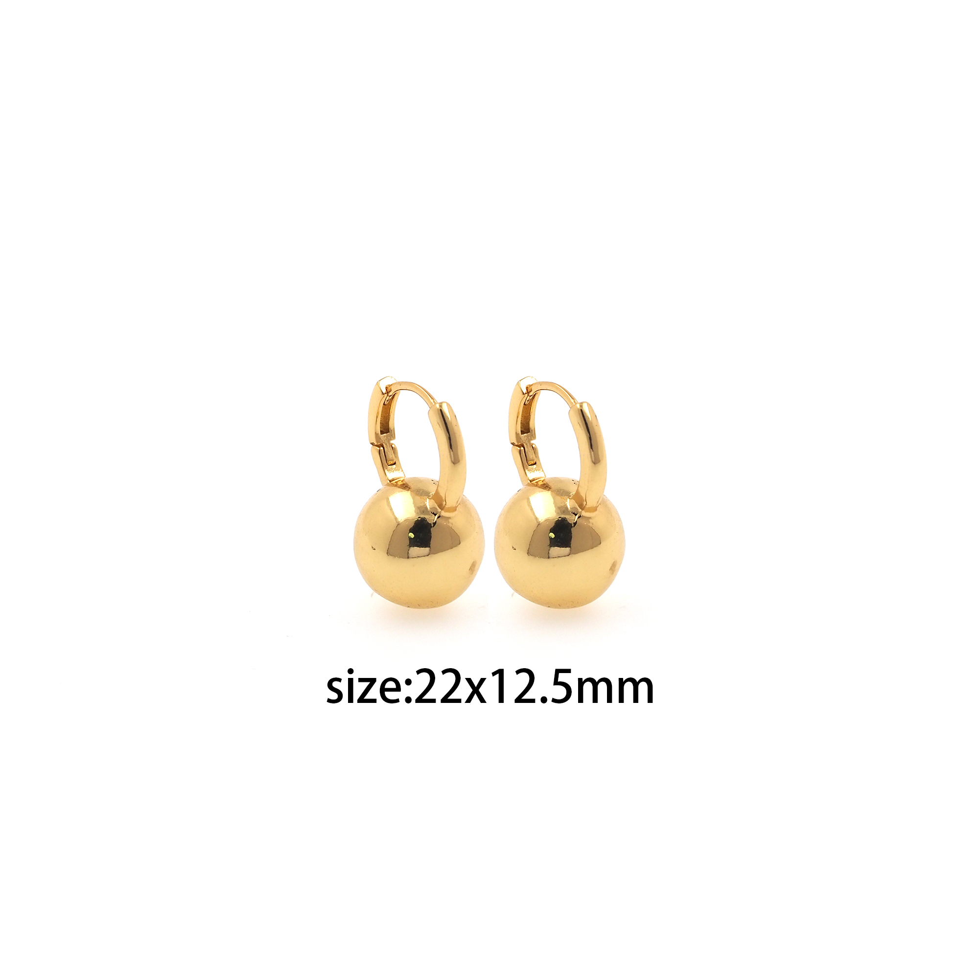 18K Gold Filled Ball Hoop Earrings,Dainty Earrings,Gold Hoops,Dainty Hoops Huggie,Minimalist Earrings