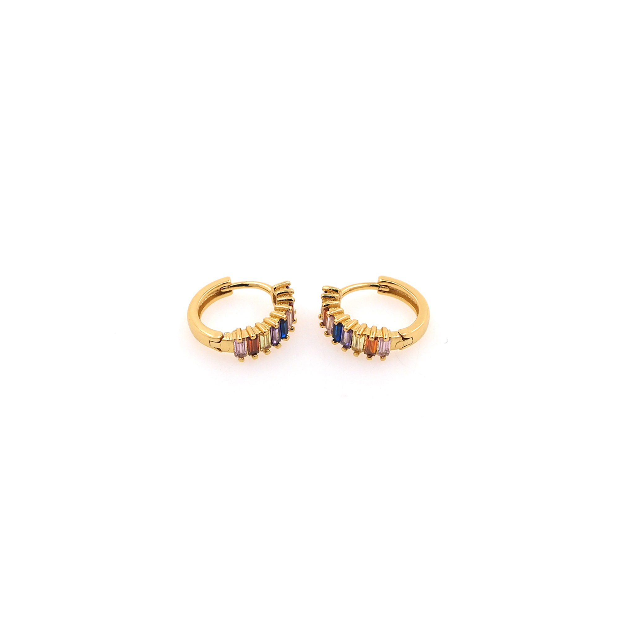 18K Gold Filled Round Hoops,Zirconia Hoop Earrings,Minimalist Hoops,Gold Hoops,Dainty CZ Hoops Huggie,Gift for Her