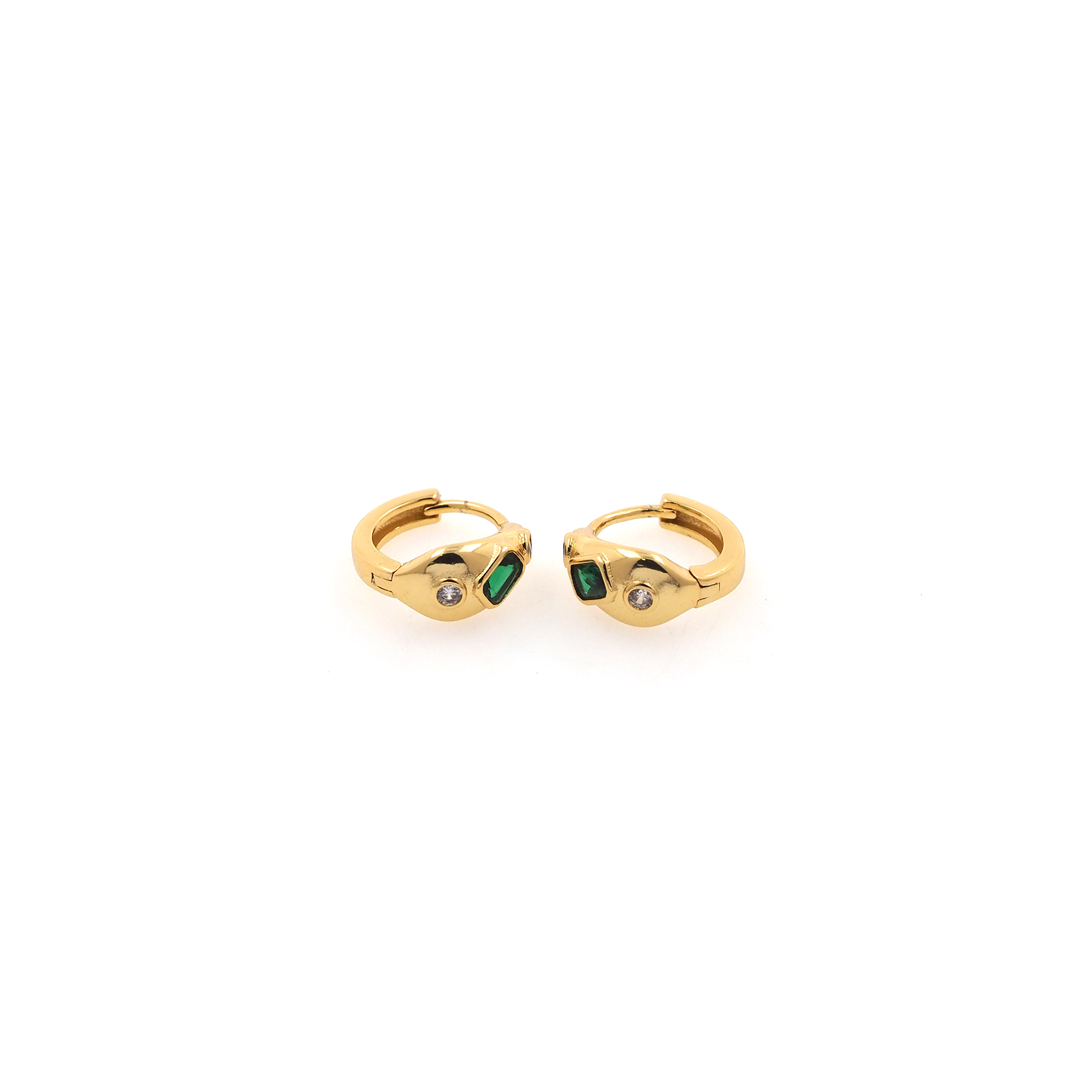 18K Gold Filled CZ Hoop Earrings,Dainty Zirconia Earrings,Gold Hoops,Dainty CZ Hoops Huggie