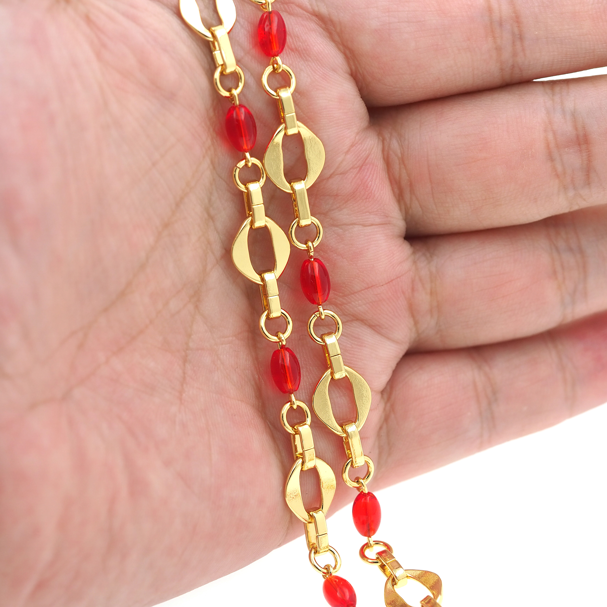 18K Gold Filled Cable Chain Necklace,Dainty Thin Link Chain,Gold Geometric Chain Necklace for Women DIY Jewelry Making Supply