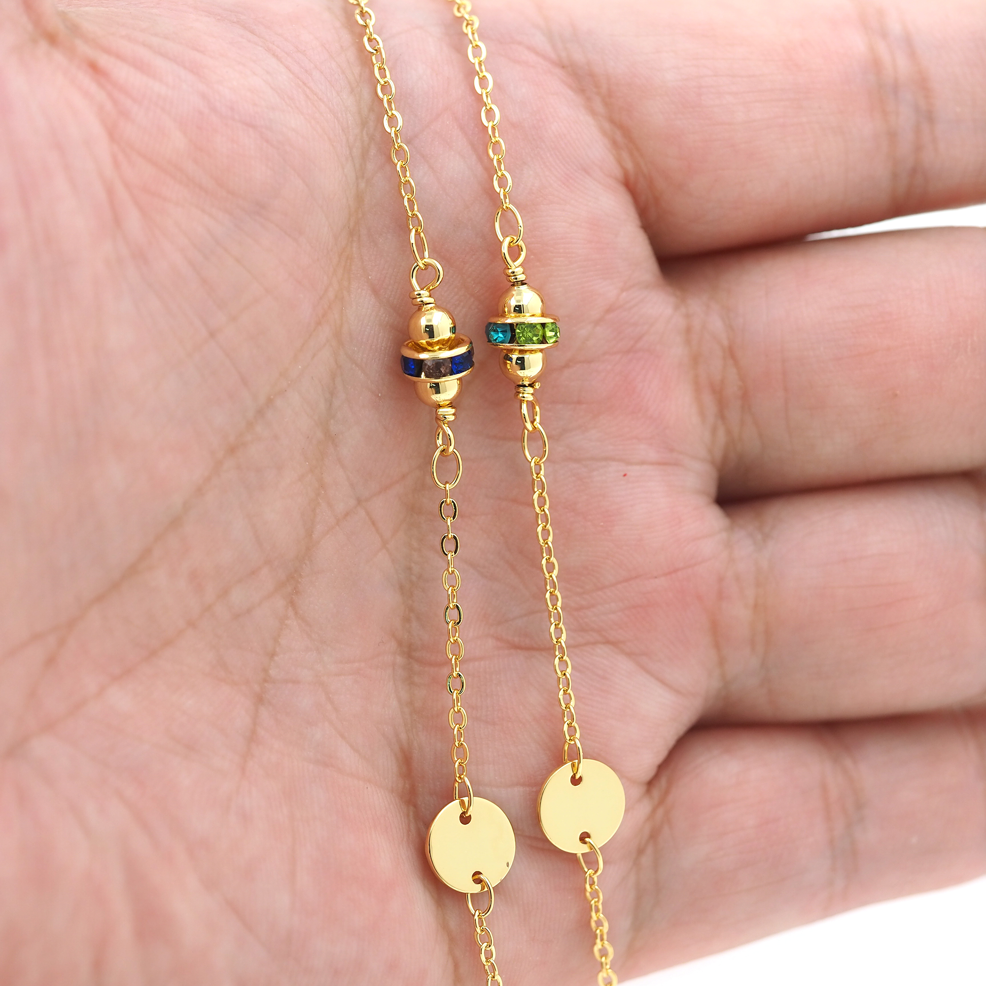 18K Gold Filled Cable Chain Necklace,Dainty Thin Link Chain,Gold Oval Chain Necklace for Women DIY Jewelry Making Supply