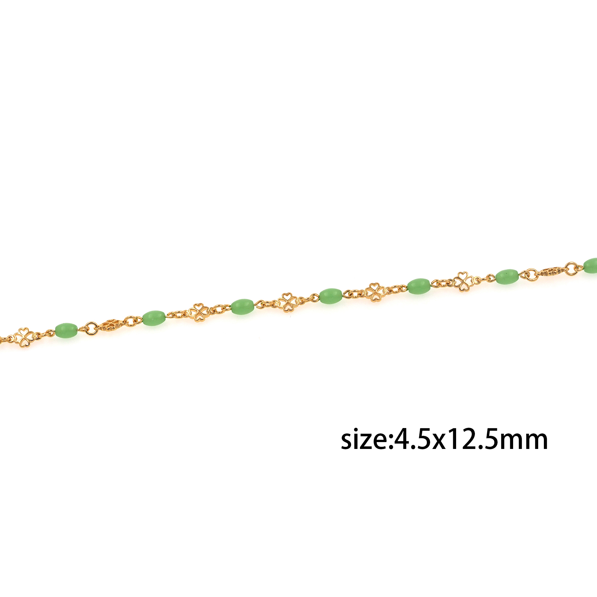 18K Gold Filled Flower Chain Necklace,Dainty Thin Link Chain,Gold Floral Chain Necklace for Women DIY Jewelry Making Supply