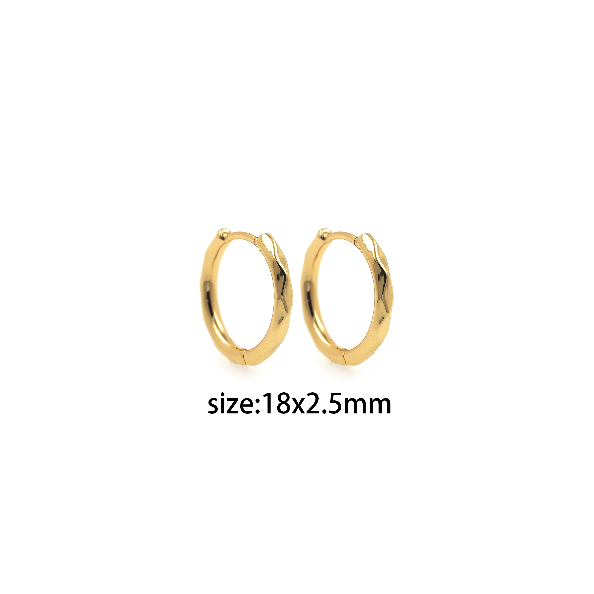 18K Gold Filled Round Hoops Earrings,Gold Huggies Hoop Earrings,Minimalist Earrings