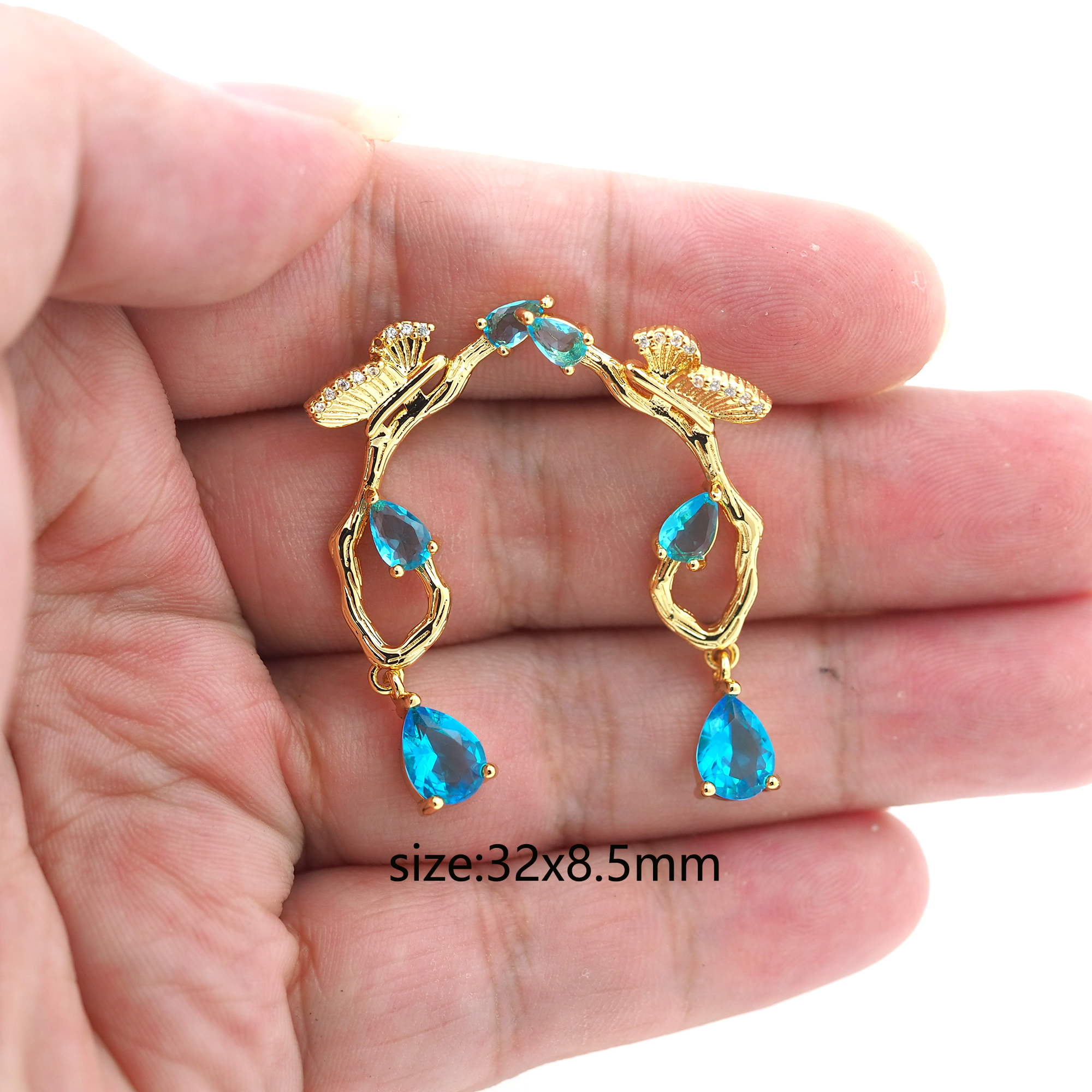 18K Gold Filled Butterfly Stud Earrings,Insect Earrings,CZ Micro Pave Butterfly Earrings,Dainty Earrings,Minimalist Earring,Gift for Wife