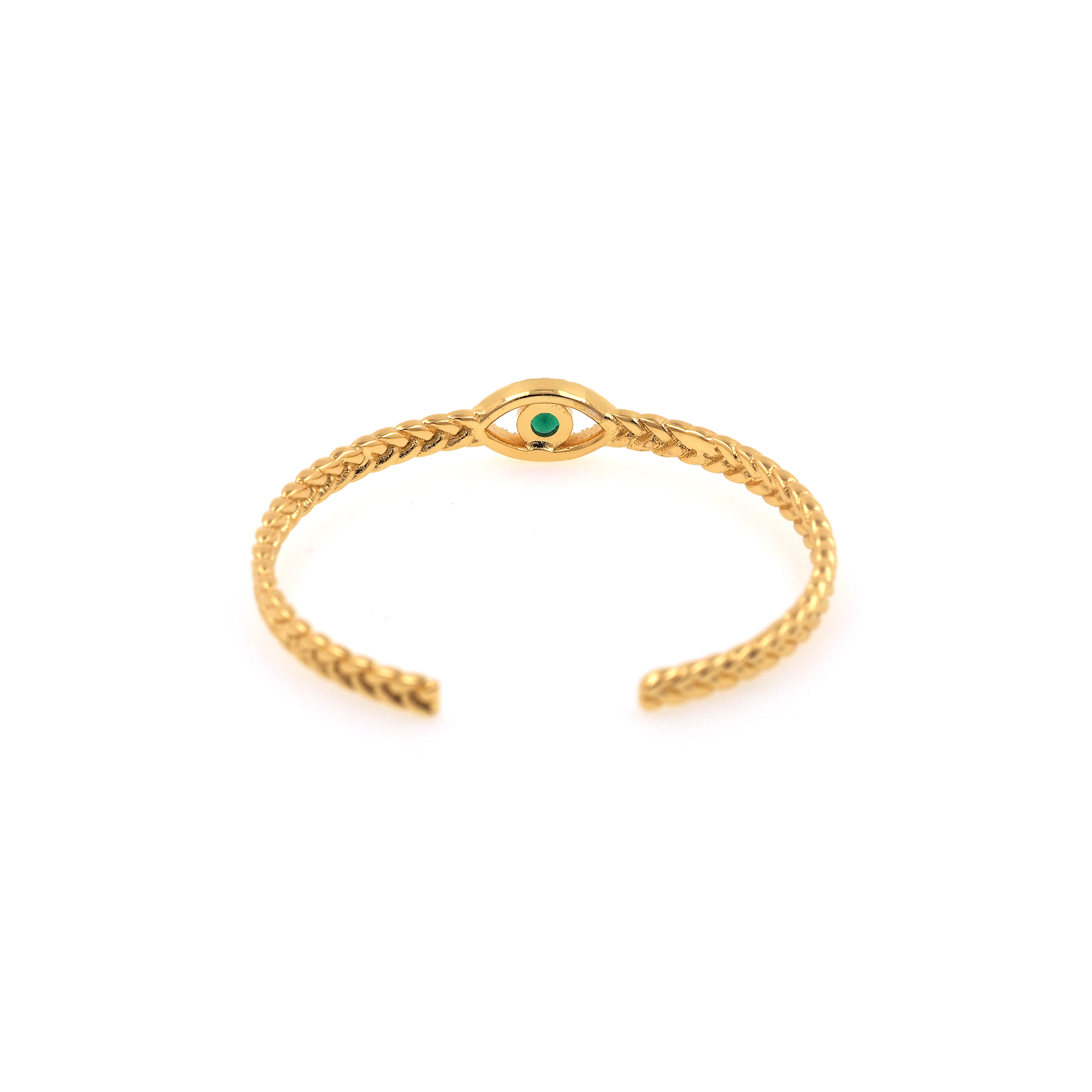 18K Gold Filled Evil Eye Bangle Bracelet,CZ Bracelet,Cuff Bangle Bracelet For Women,Minimalist Bracelet,Everyday Bracelet,Gift for Her