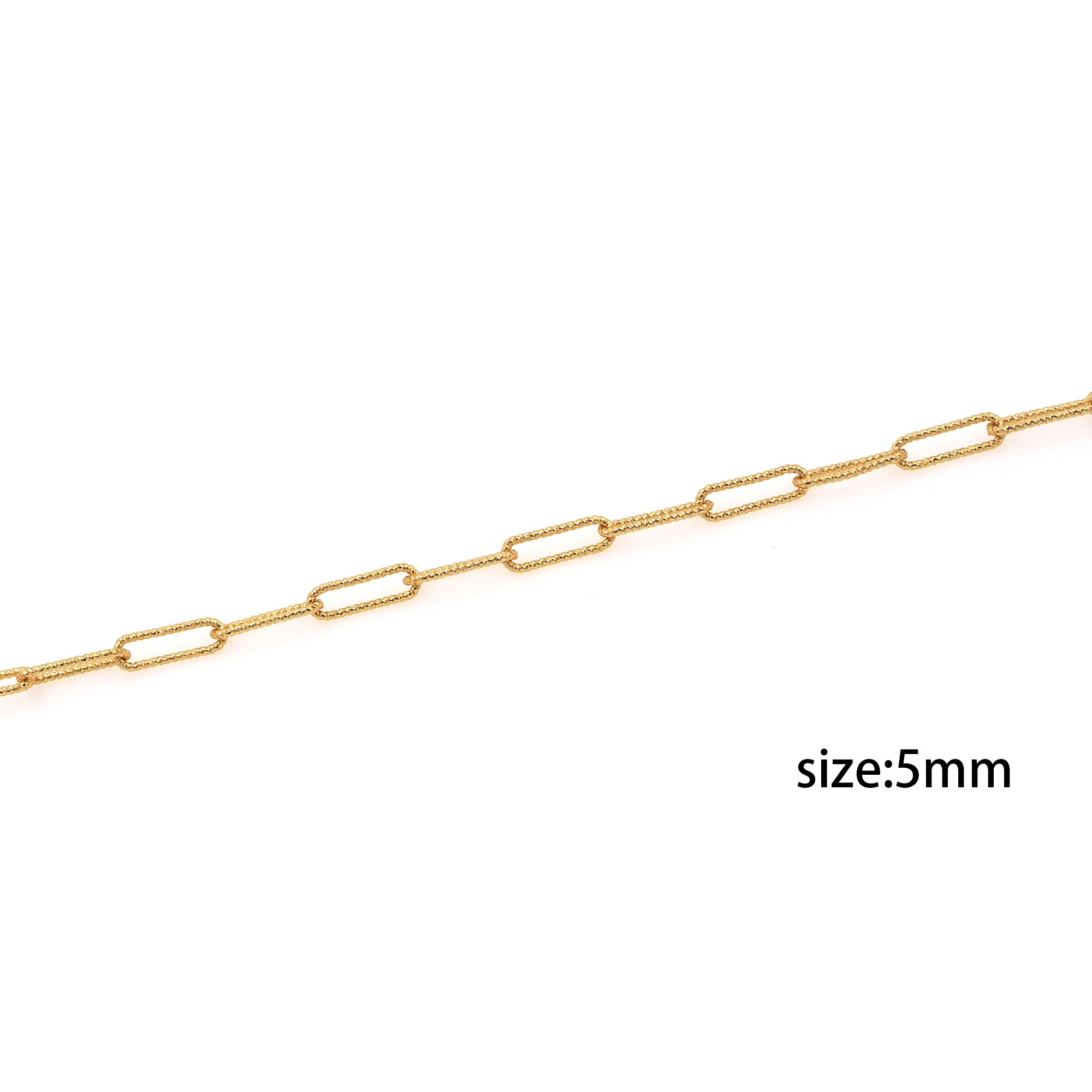 18K Gold Filled Cable Chain Necklace,Dainty Thin Link Chain,Gold Paper Clip Chain Necklace for Women DIY Jewelry Making Supply