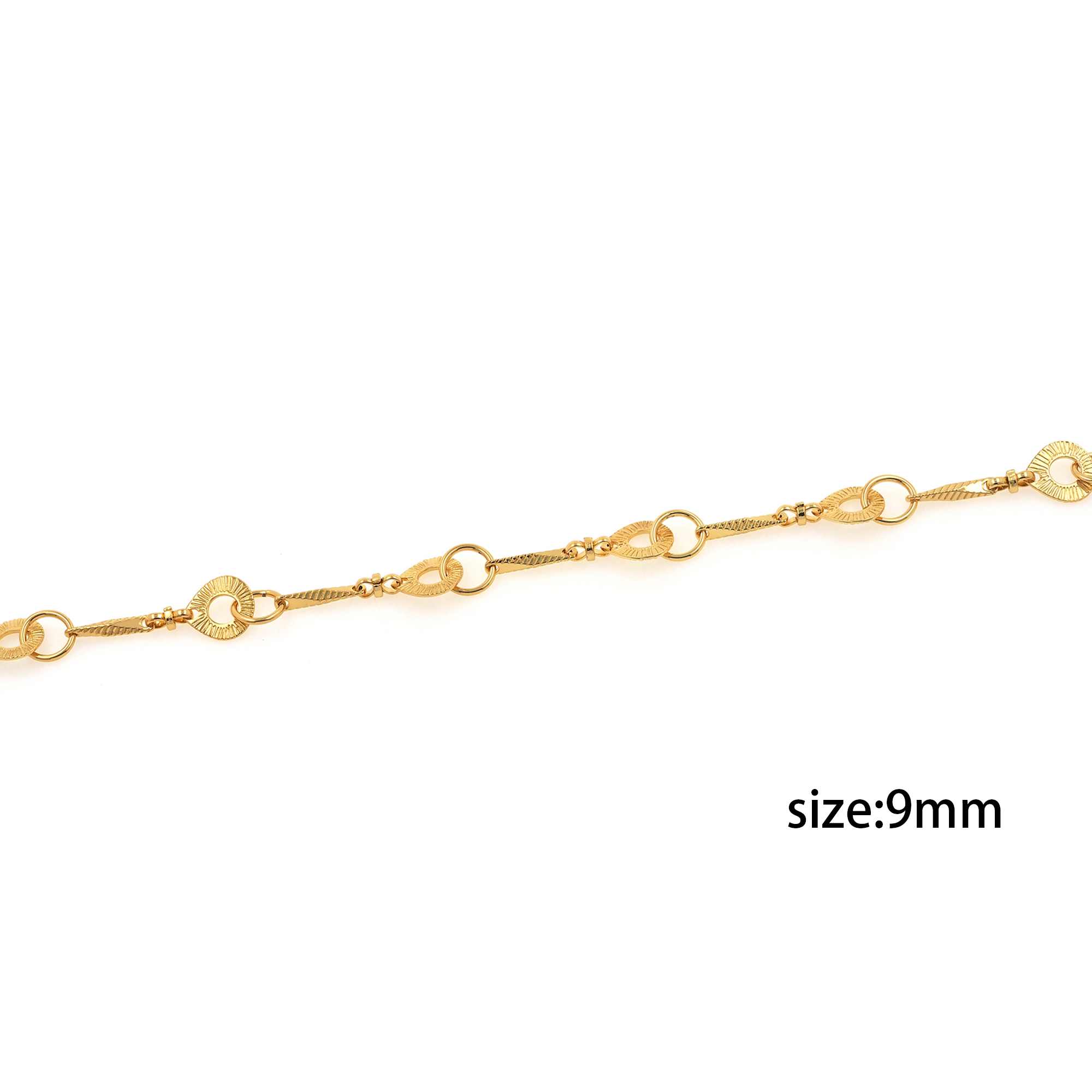 18K Gold Filled Cable Chain Necklace,Dainty Thin Link Chain,Gold Geometric Chain Necklace for Women DIY Jewelry Making Supply