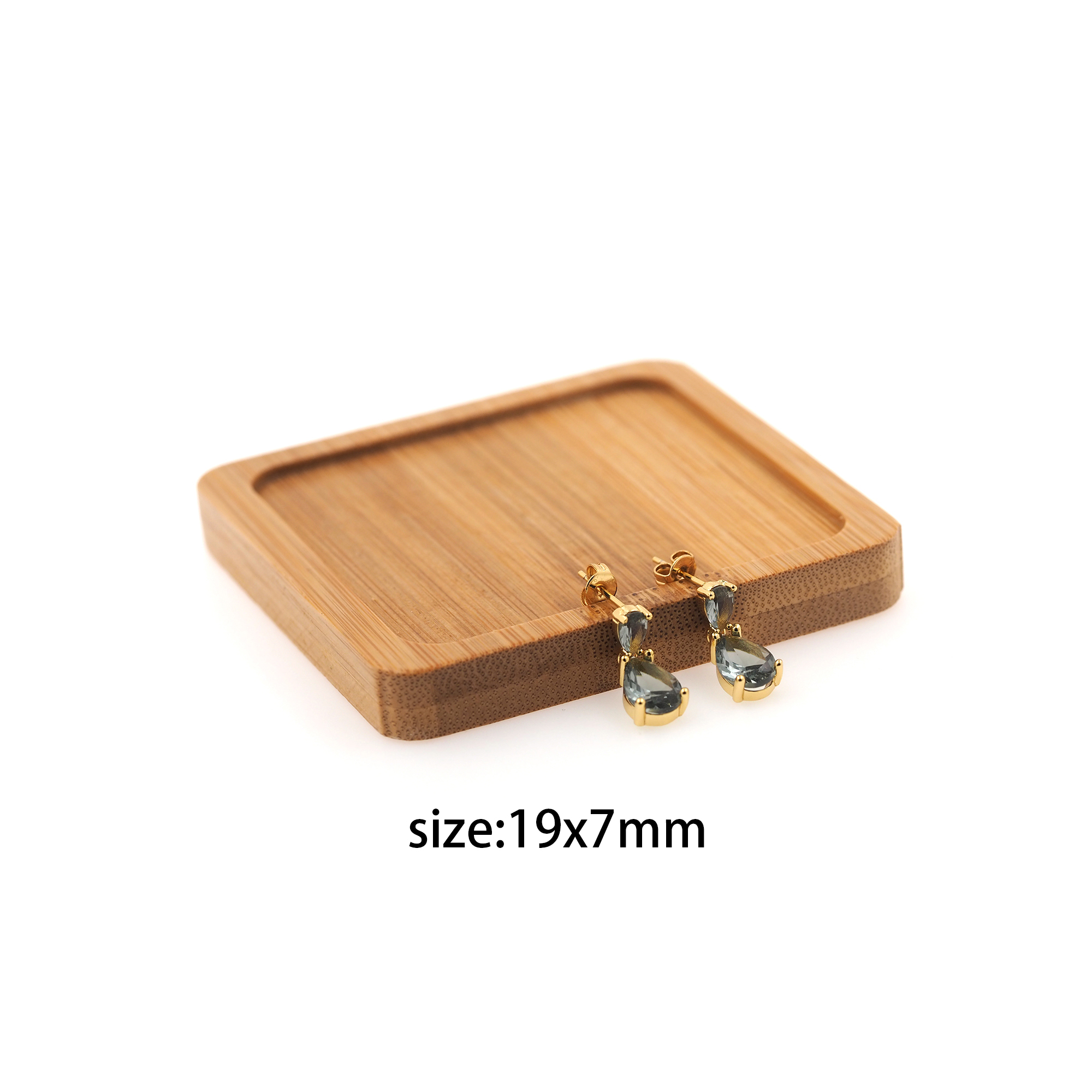 18K Gold Filled Teardrop Stud Earrings,Zirconia Earrings,Dangle Stud,Dainty Earrings,Minimalist Earring,Gift for Wife