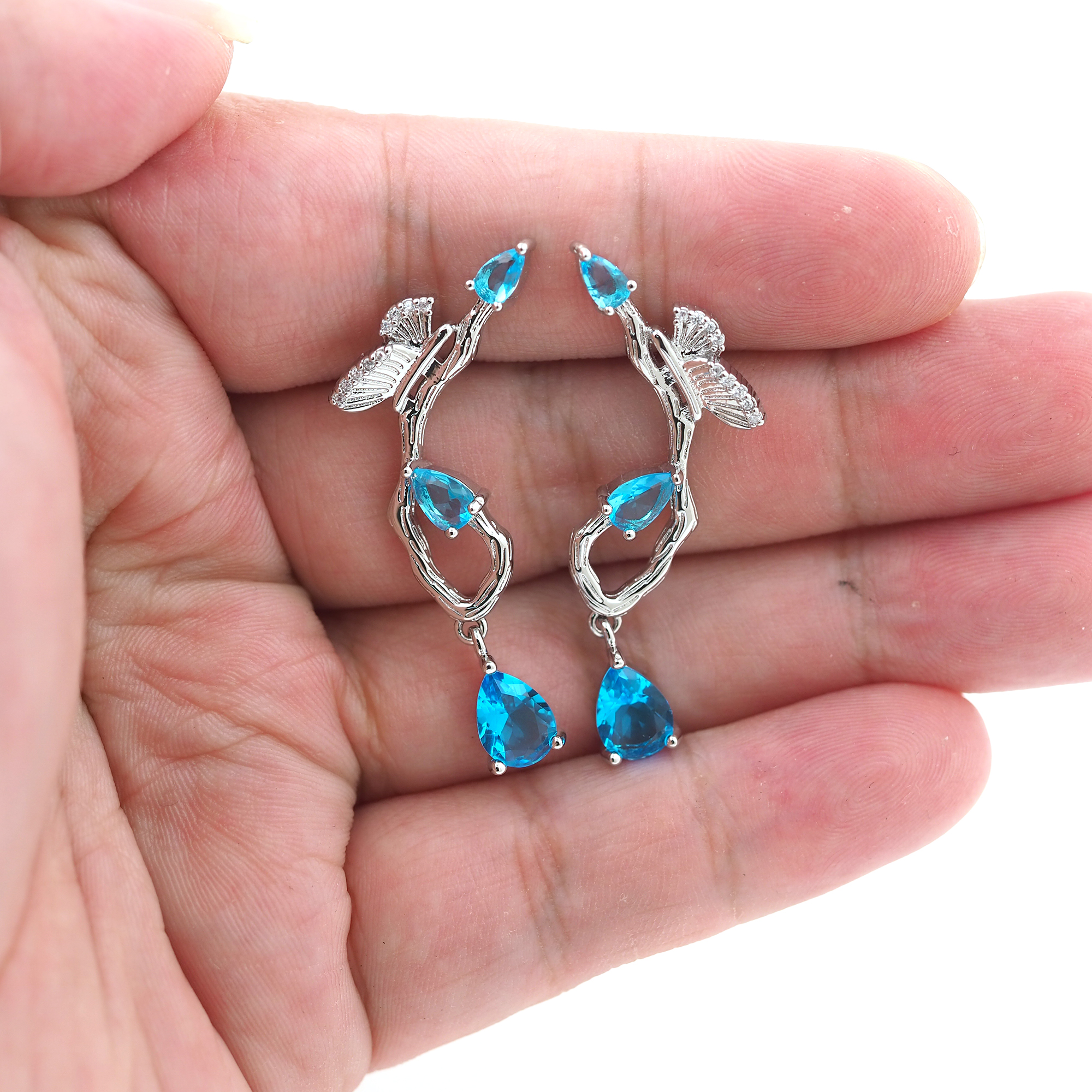 18K Gold Filled Butterfly Stud Earrings,Insect Earrings,CZ Micro Pave Butterfly Earrings,Dainty Earrings,Minimalist Earring,Gift for Wife