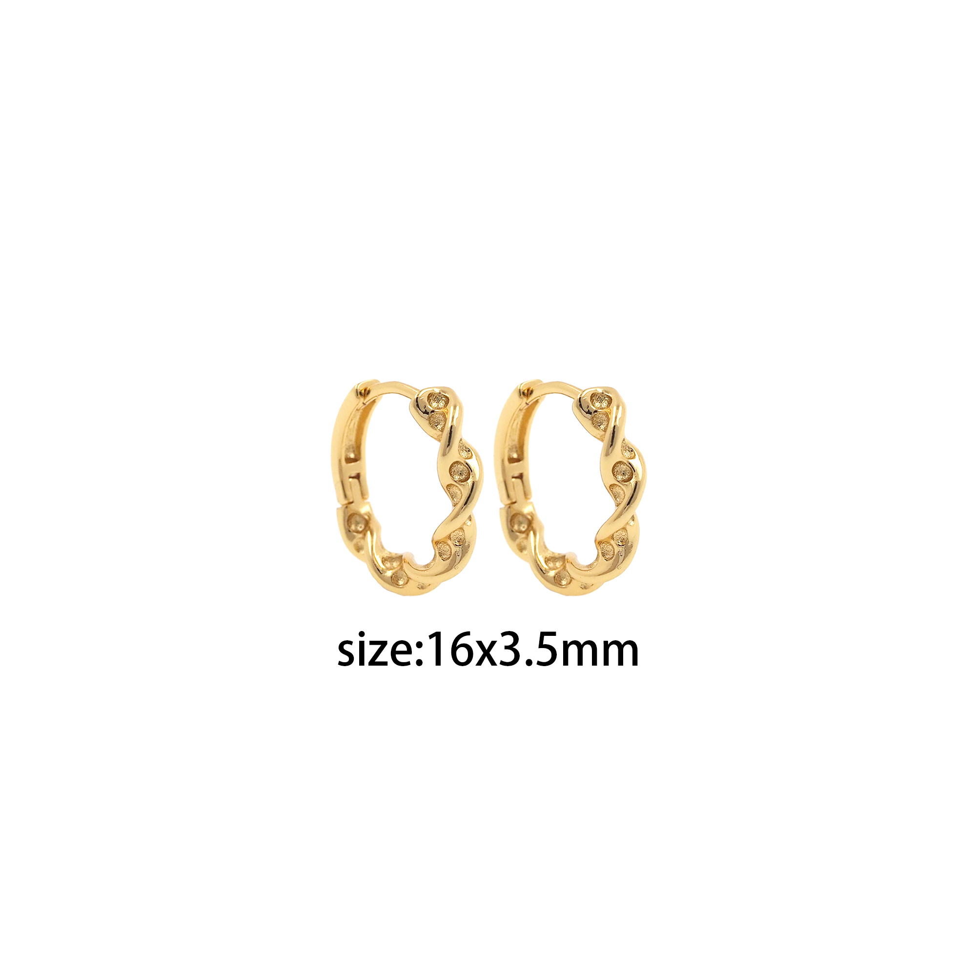 18K Gold Filled Twist Hoop Earrings,Dainty Round Earrings,Gold Twisted Hoops,Dainty CZ Hoops Huggie