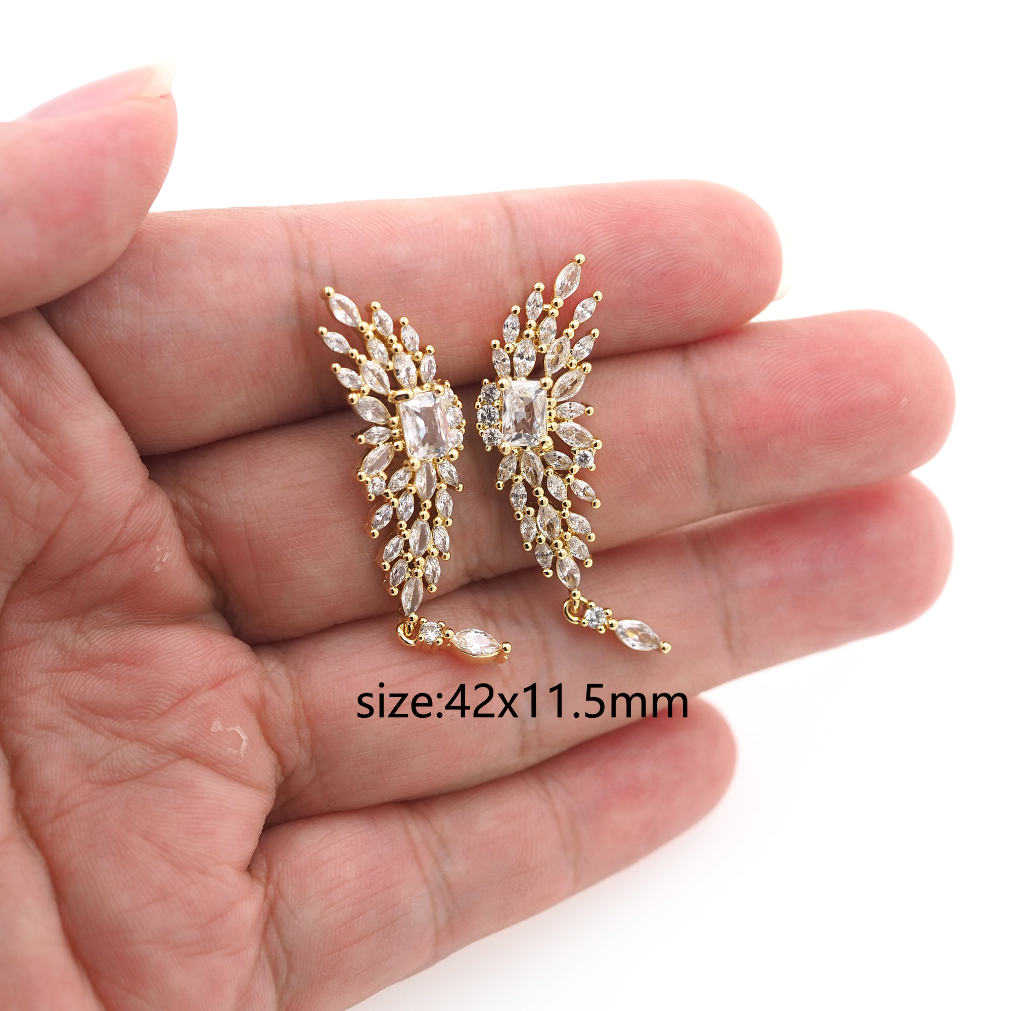 18K Gold Filled Butterfly Stud Earrings,Insect Earrings,CZ Micro Pave Butterfly Earrings,Dainty Earrings,Minimalist Earring,Gift for Wife