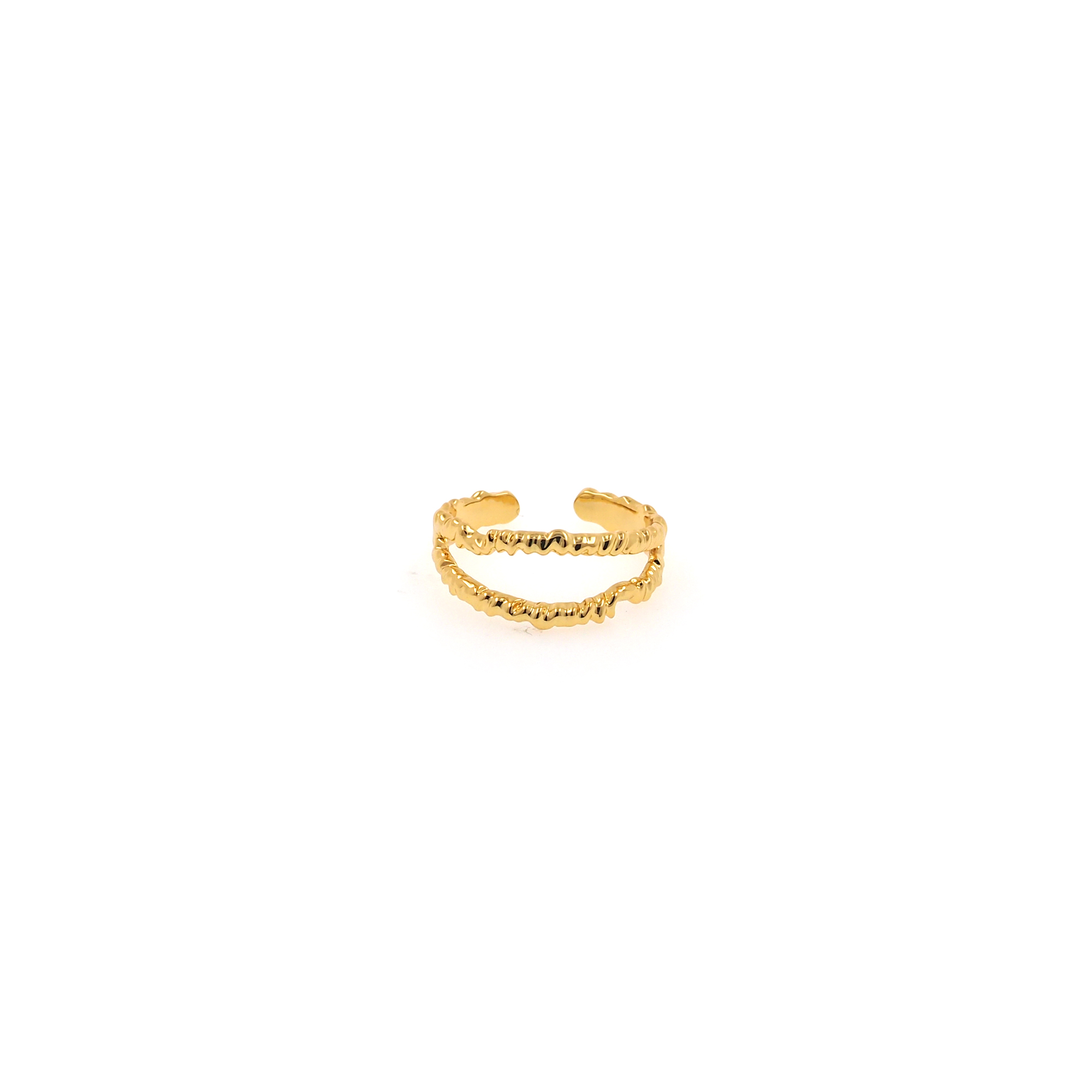 18K Gold Filled Minimalist Rings,Gold Thick Ring,Adjustable Ring,Dainty Ring,Open Ring