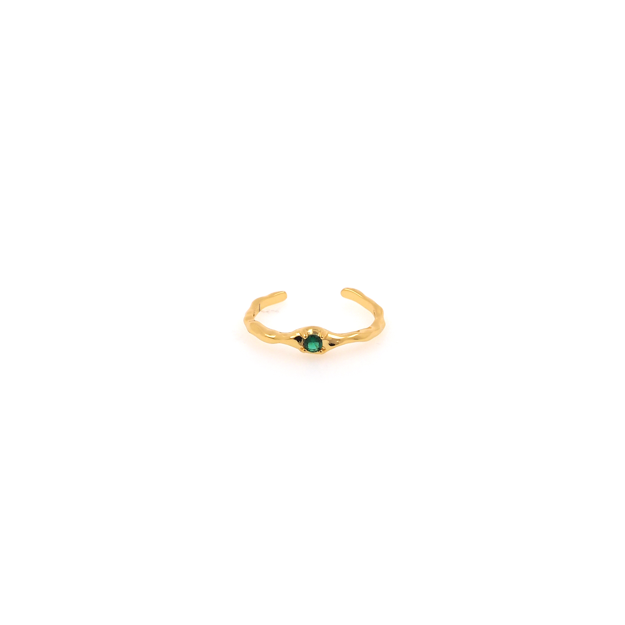 18K Gold Filled Thin CZ Ring,Minimalist Ring,Dainty Zirconia Ring,Open Ring,Adjustable Ring