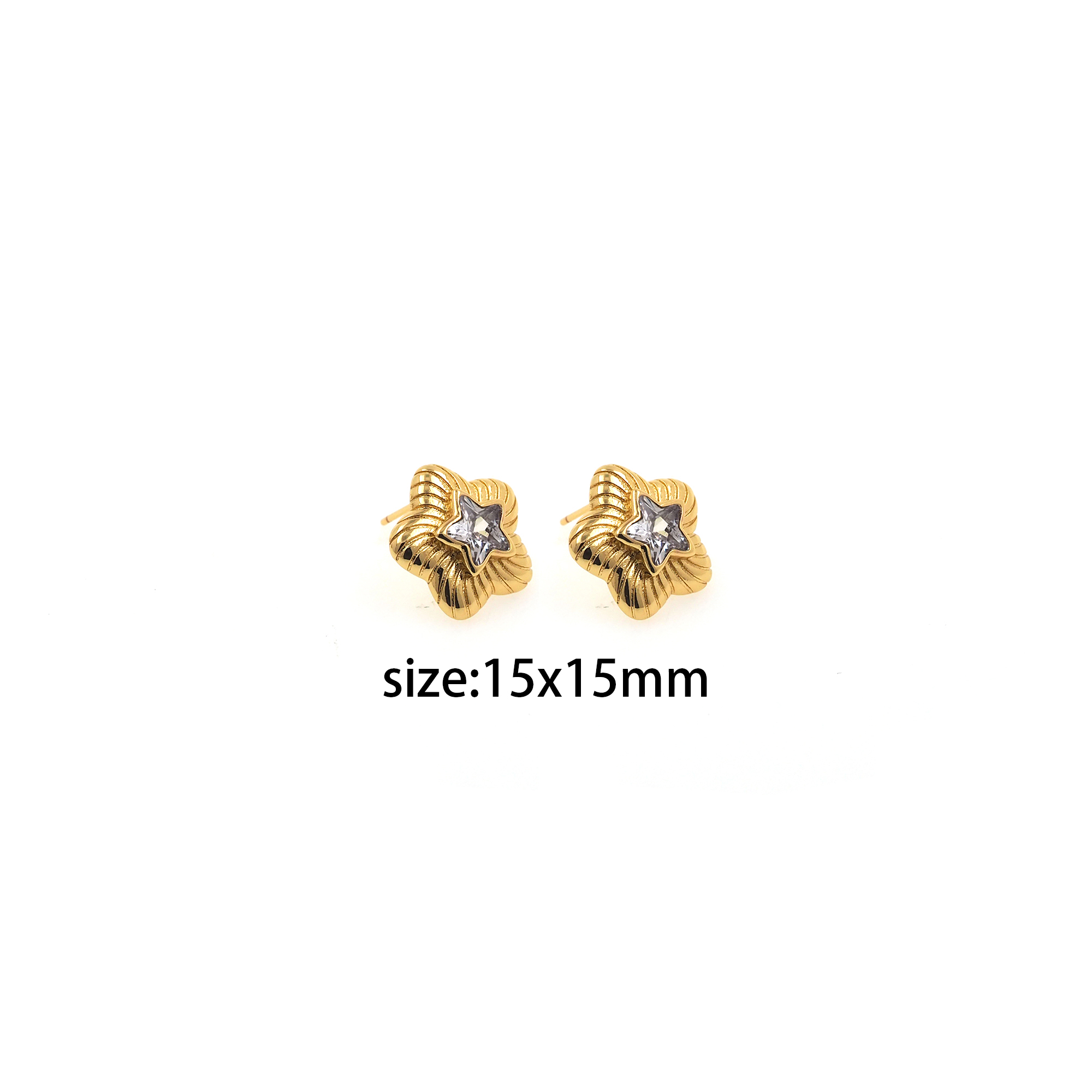 18K Gold Filled Star Stud Earrings,CZ Micro Pave Star Earrings,Dainty Earrings,Minimalist Earring,Gift for Wife