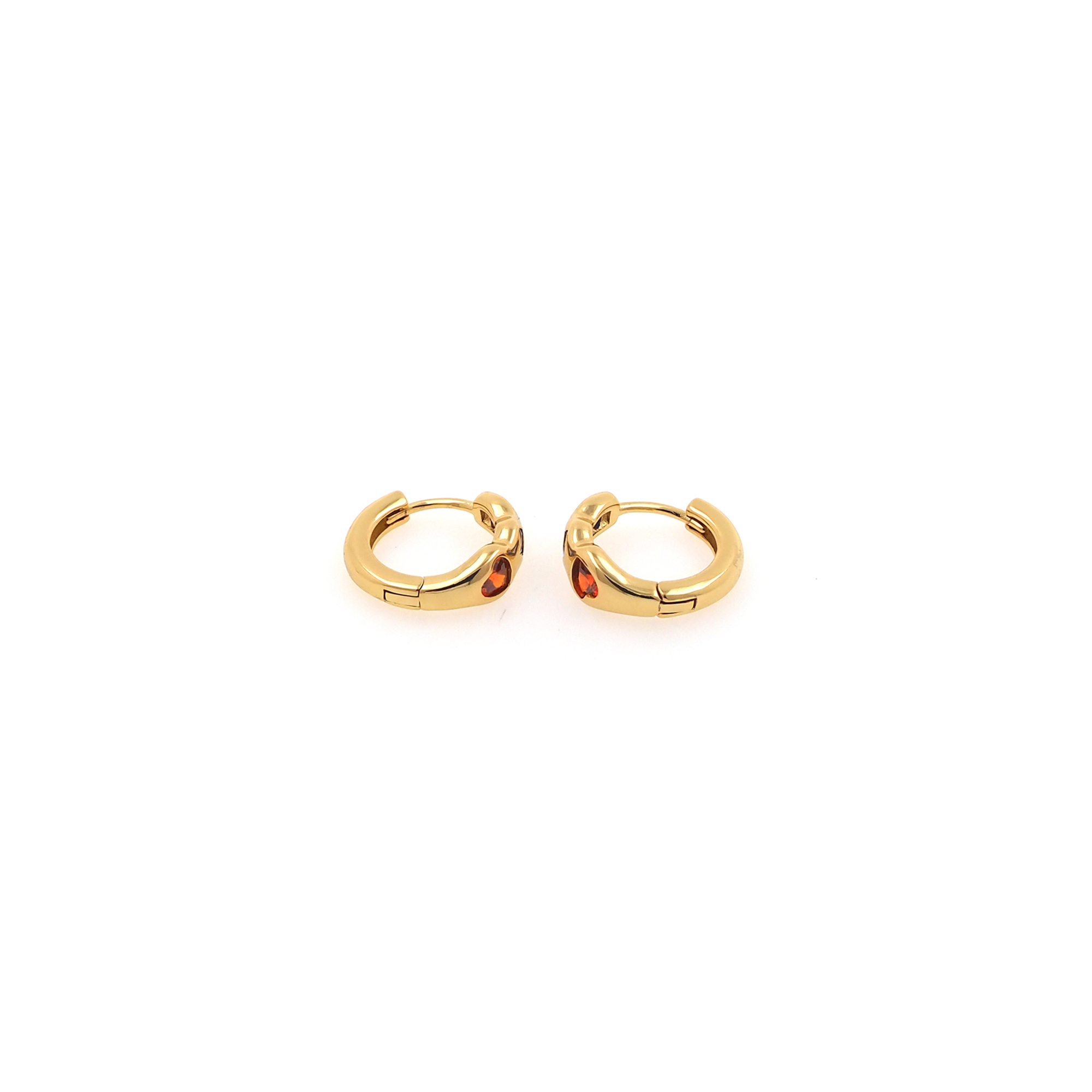 18K Gold Filled Zirconia Hoop Earrings,Minimalist Hoops,Gold Hoops,Dainty CZ Hoops Huggie,Gift for Her