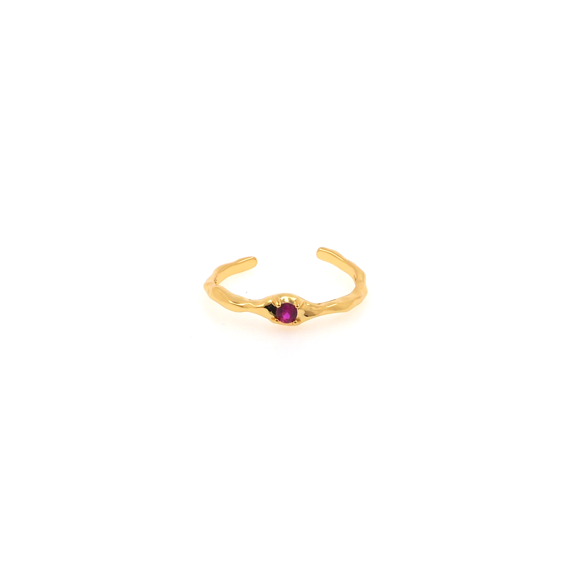 18K Gold Filled Thin CZ Ring,Minimalist Ring,Dainty Zirconia Ring,Open Ring,Adjustable Ring