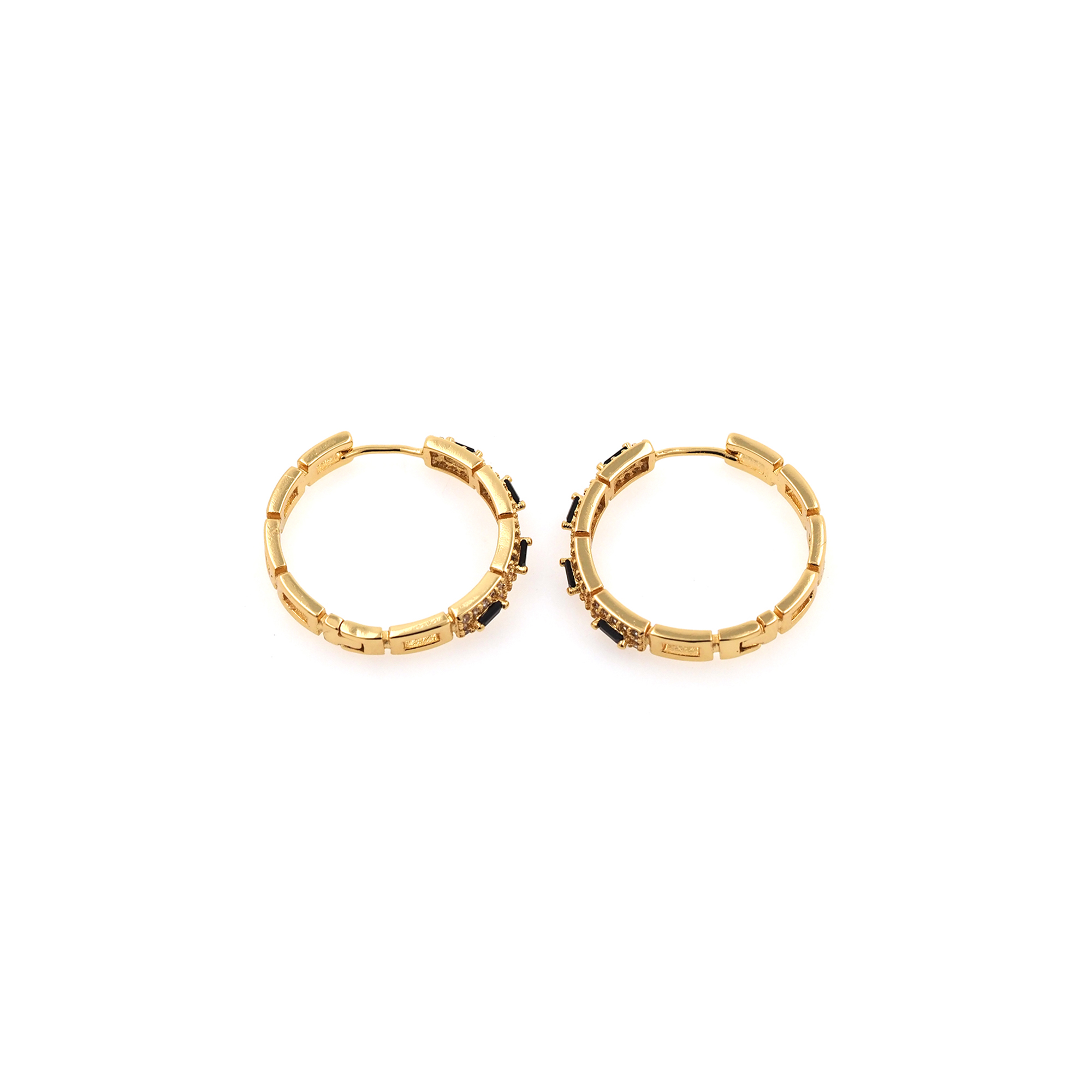18K Gold Filled Zirconia Hoop Earrings,Minimalist Hoops,Gold Hoops,Dainty CZ Hoops Huggie,Gift for Her