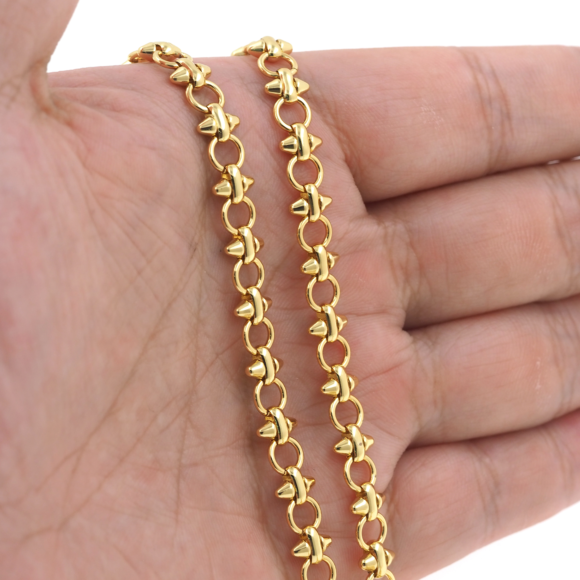 18K Gold Filled Knot Chain Necklace,Dainty Thin Link Chain,Gold Round Chain Necklace for Women DIY Jewelry Making Supply