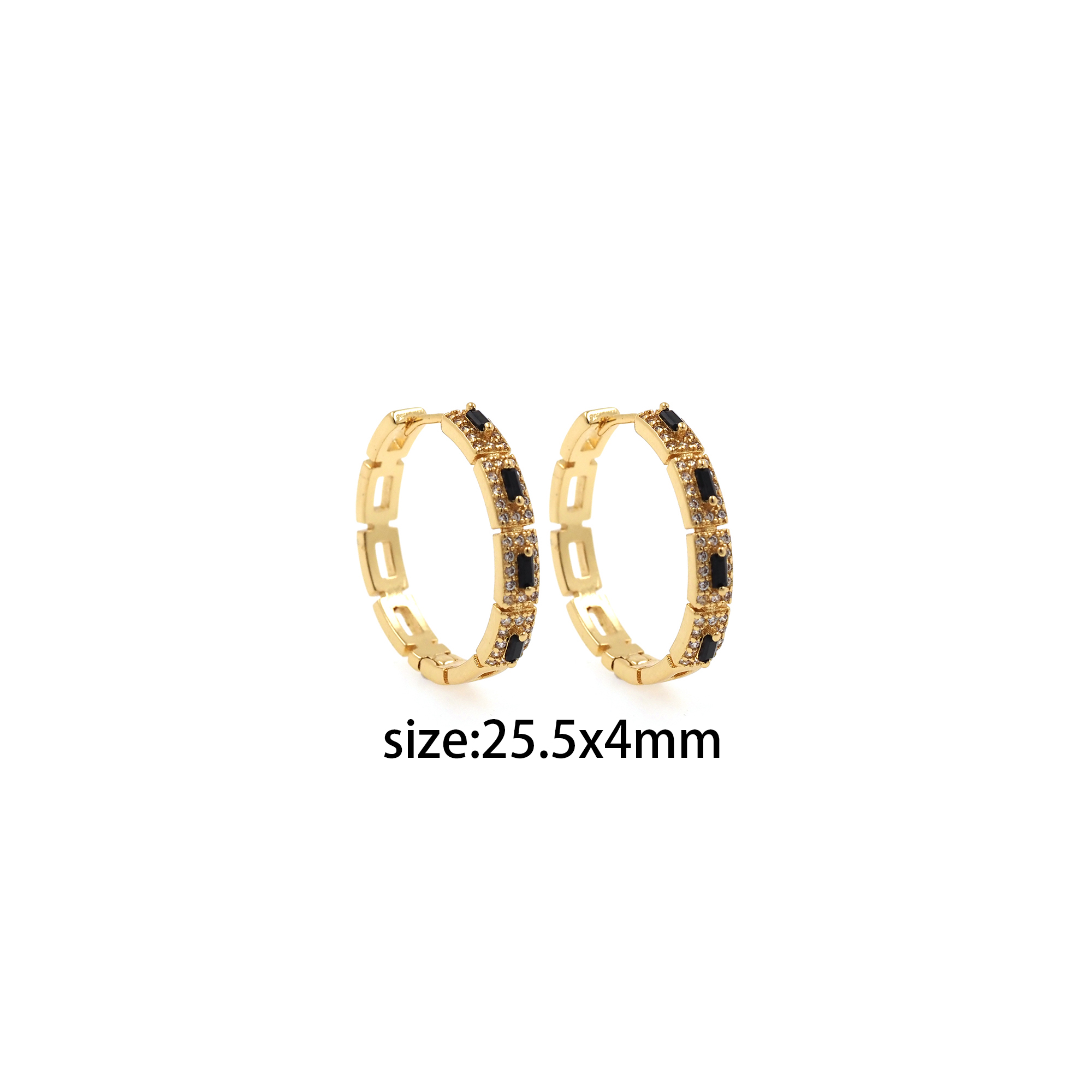 18K Gold Filled Zirconia Hoop Earrings,Minimalist Hoops,Gold Hoops,Dainty CZ Hoops Huggie,Gift for Her