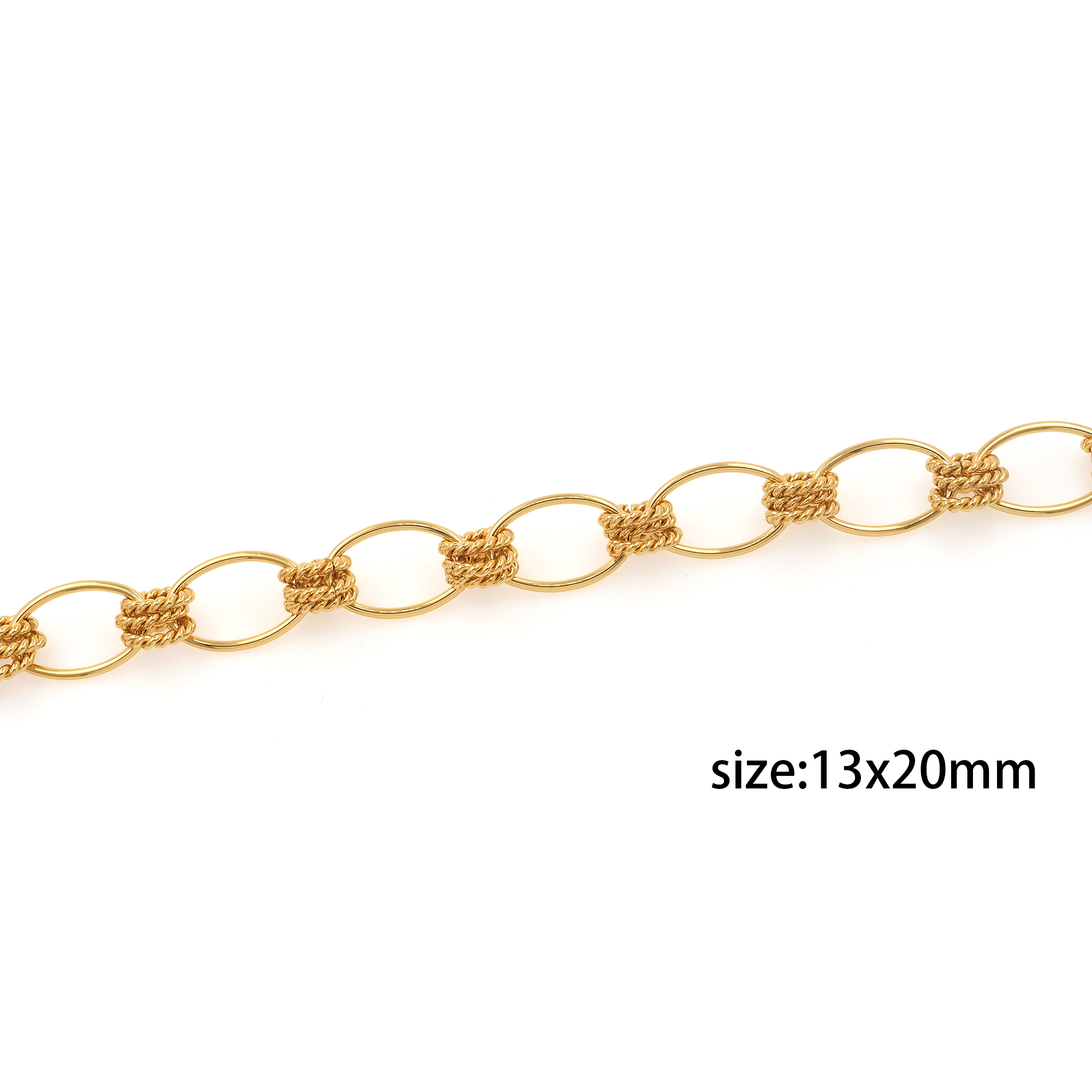 18K Gold Filled Cable Chain Necklace,Minimalist Link Chain,Gold Oval Chain Necklace for Women DIY Jewelry Making Supply