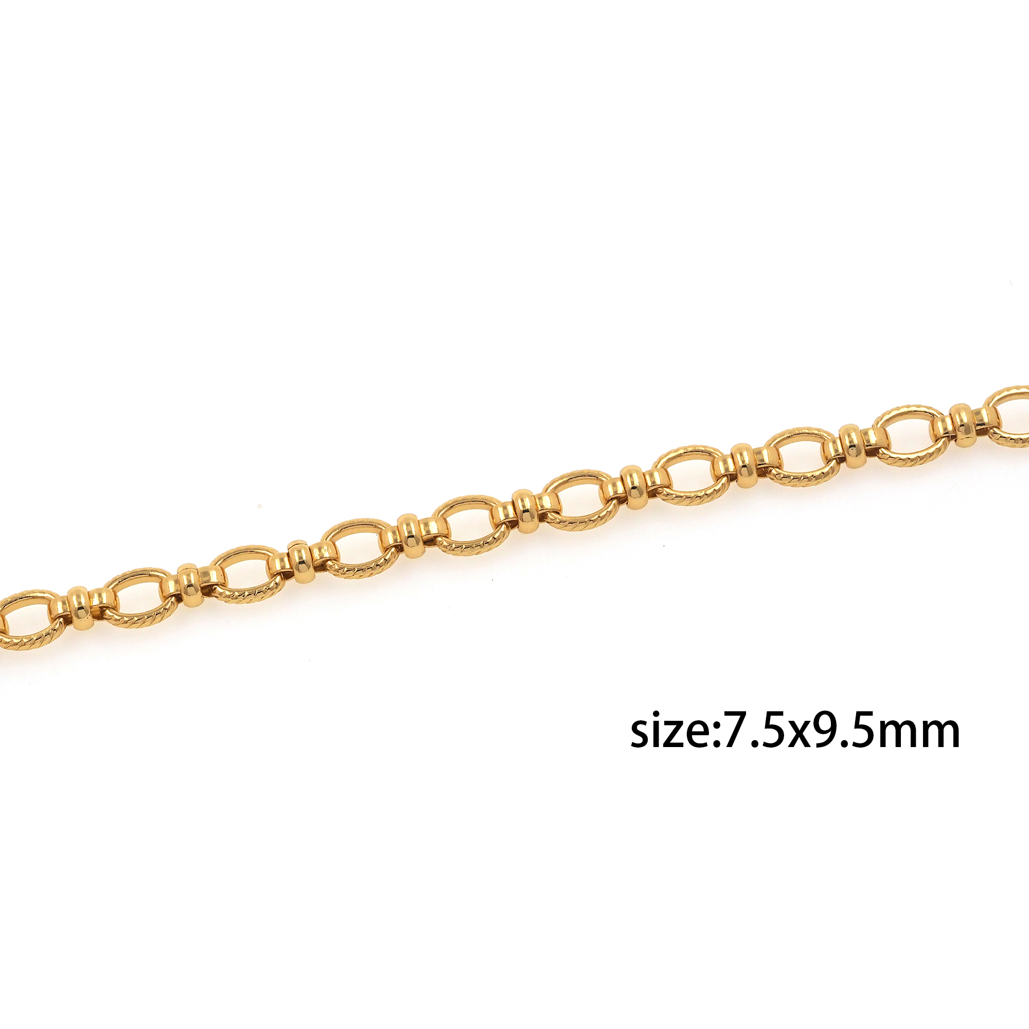 18K Gold Filled Knot Chain Necklace,Dainty Thin Link Chain,Gold Oval Chain Necklace for Women DIY Jewelry Making Supply