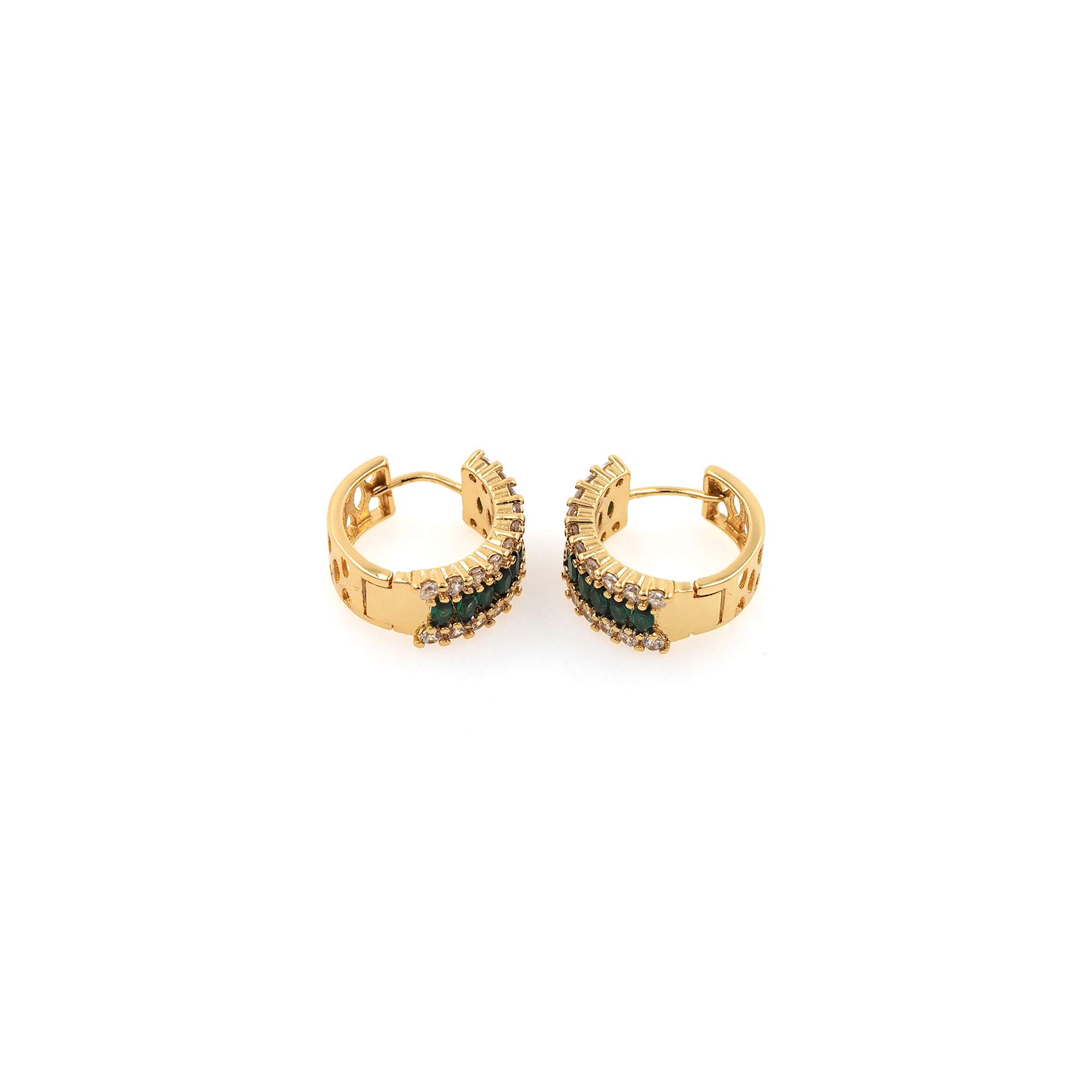 18K Gold Filled Zirconia Hoop Earrings,Minimalist Hoops,Gold Hoops,Dainty CZ Hoops Huggie,Gift for Her