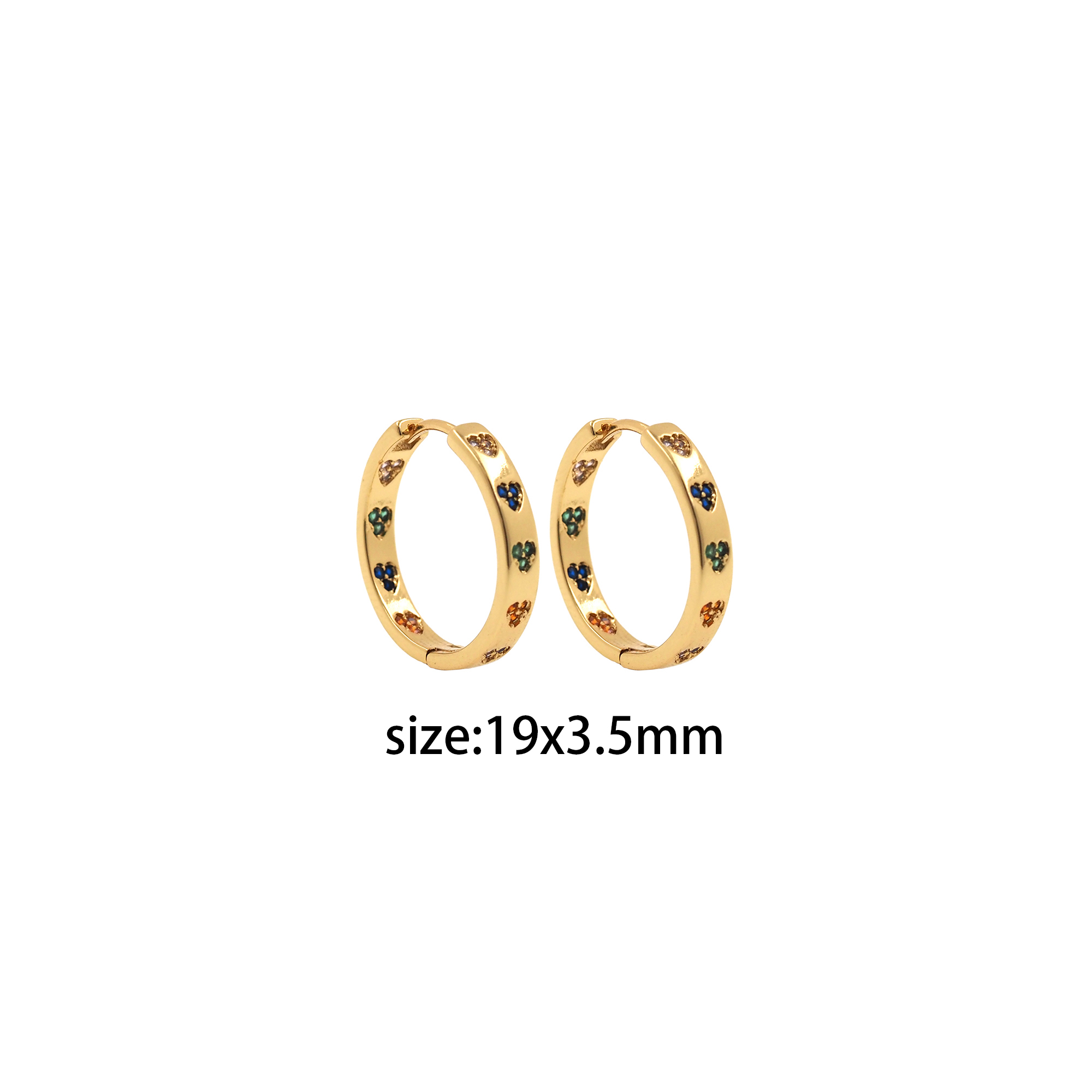 18K Gold Filled Heart Hoop Earrings,Dainty Zirconia Earrings,Gold Heart Hoops,Dainty CZ Hoops Huggie