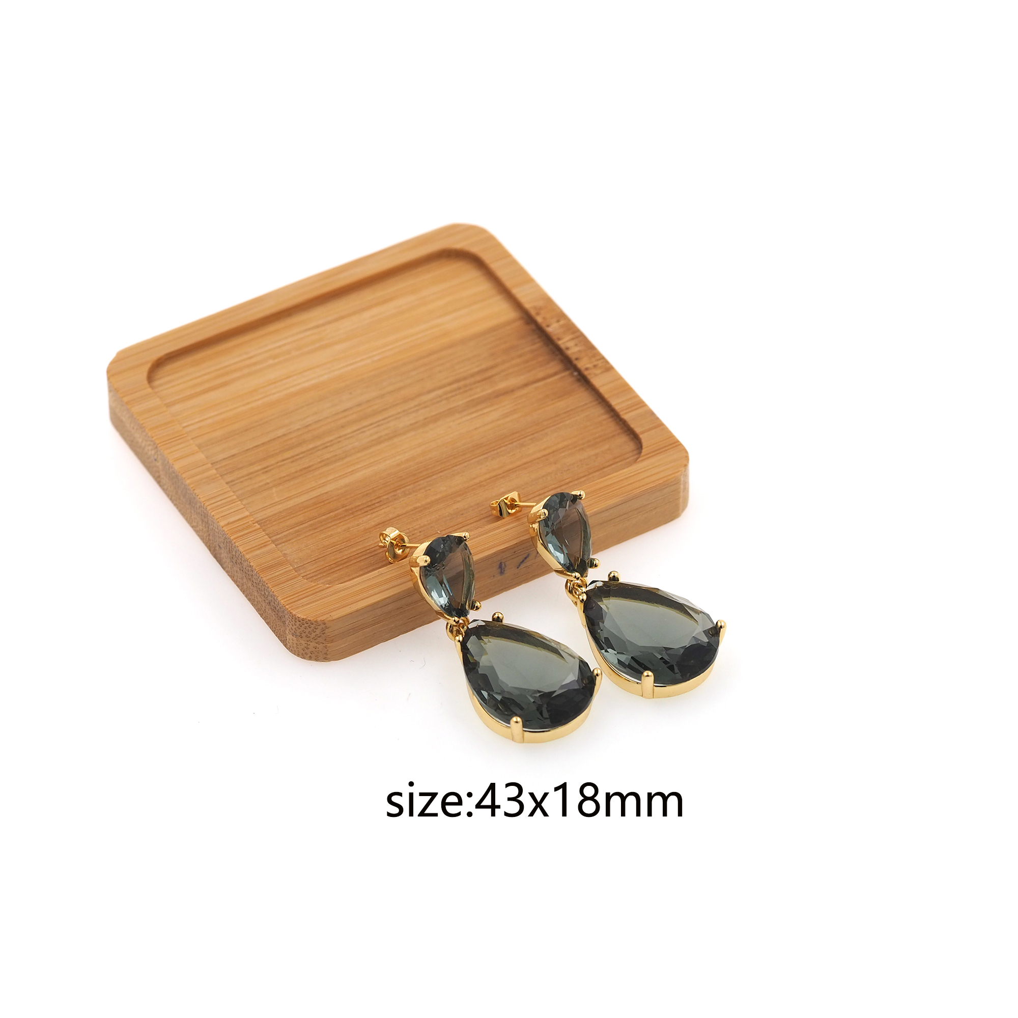 18K Gold Filled Teardrop Stud Earrings,CZ Micro Pave Teardrop Earrings,Dainty Earrings,Minimalist Earring,Gift for Wife