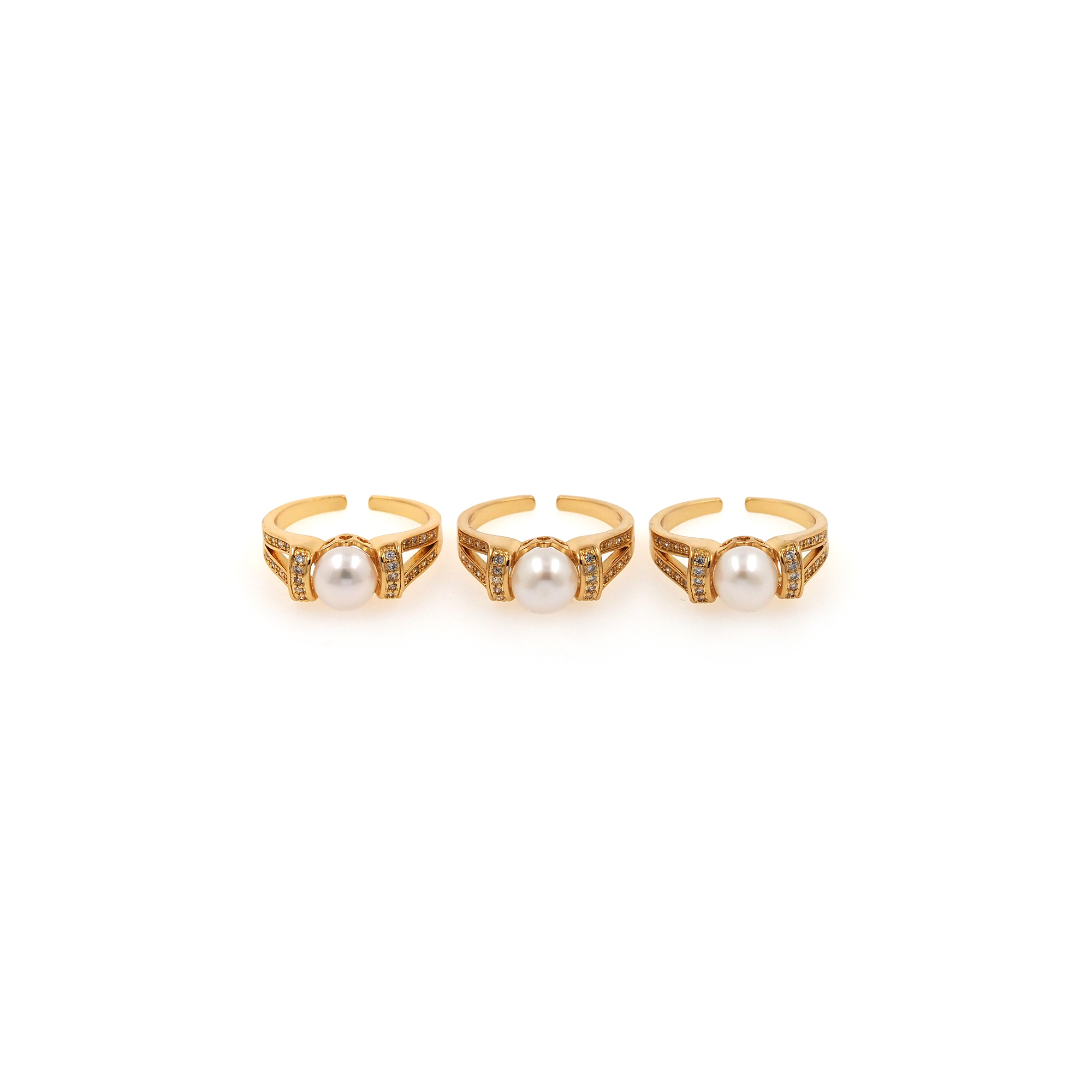 18K Gold Filled CZ Ring,Minimalist Ring,Dainty Zirconia Ring,Open Ring,Adjustable Ring