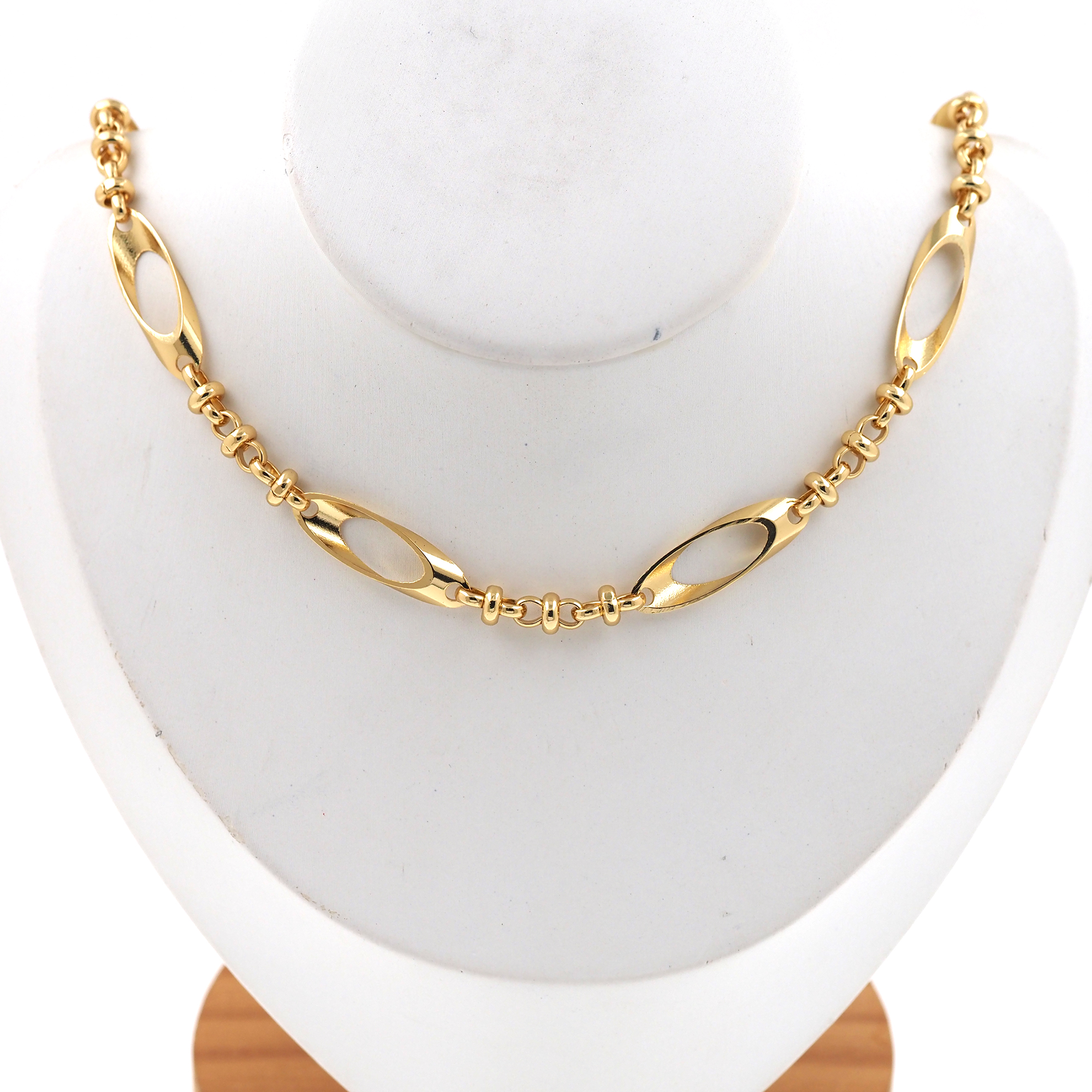 18K Gold Filled Cable Link Necklace,Minimalist Necklace,Dainty Chain Necklace,Adjustable Necklace