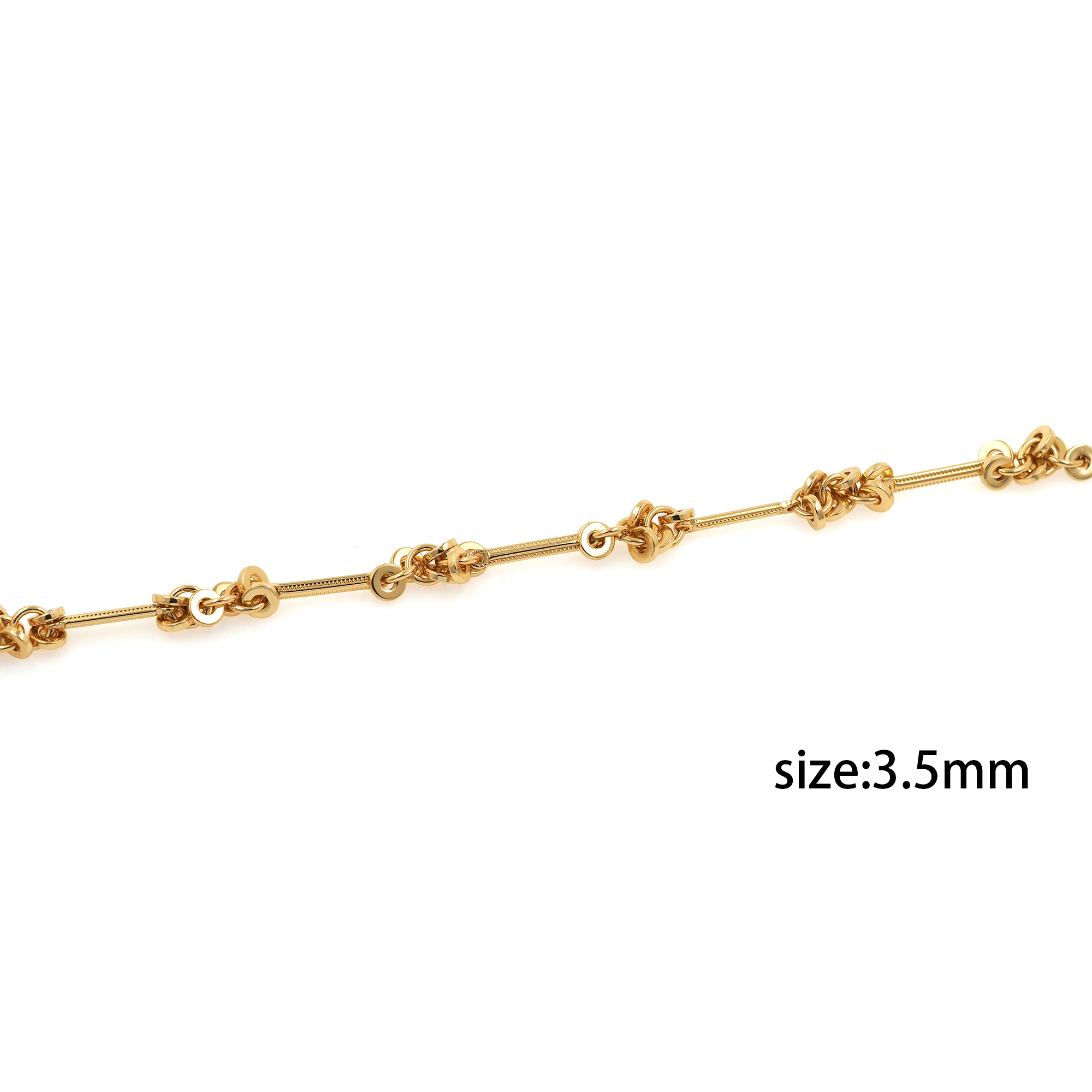 18K Gold Filled Knot Chain Necklace,Dainty Thin Link Chain,Gold Knot Chain Necklace for Women DIY Jewelry Making Supply