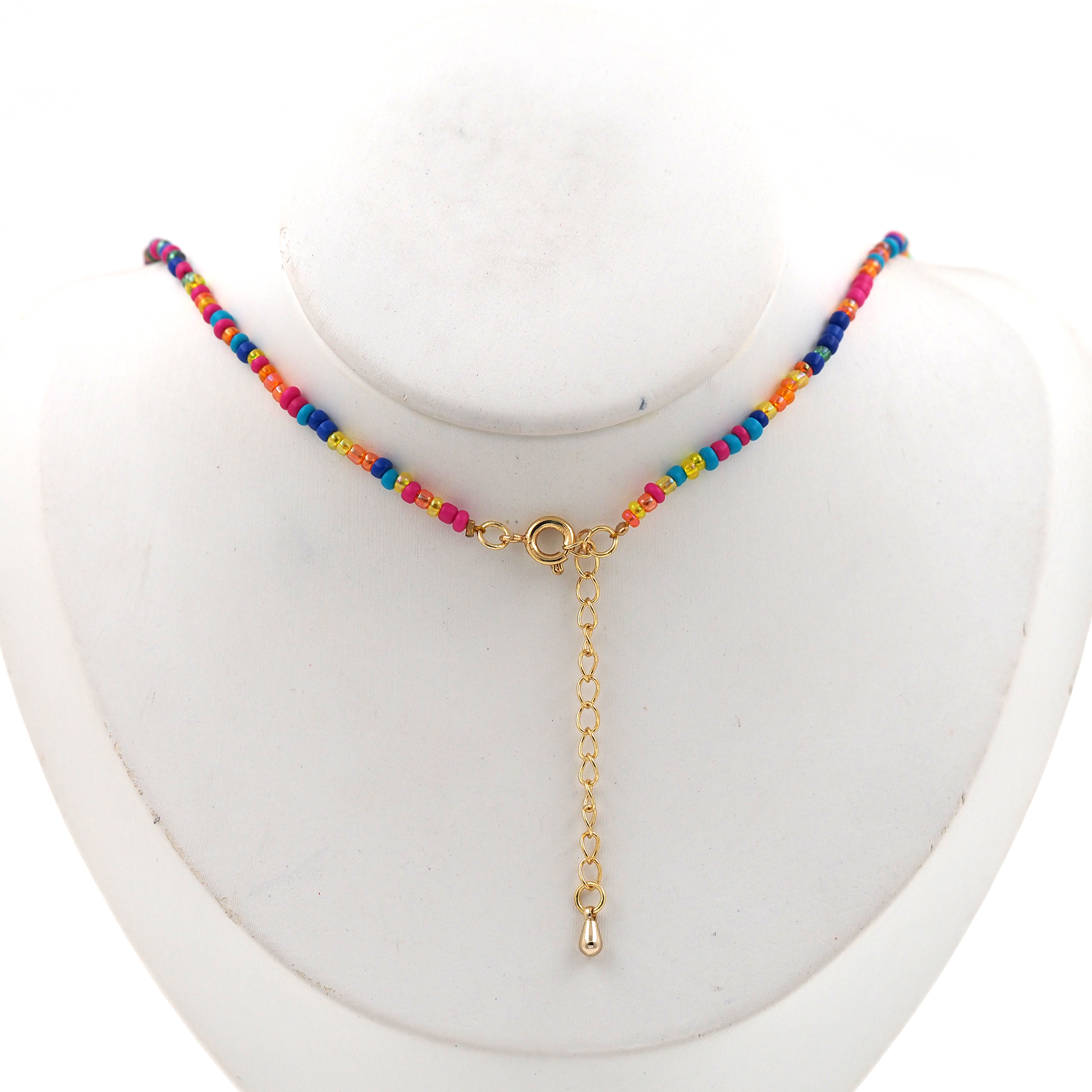 18K Gold Filled Thin Link Necklace,Minimalist Necklace,Dainty Necklace,Beaded Necklace,Adjustable Necklace