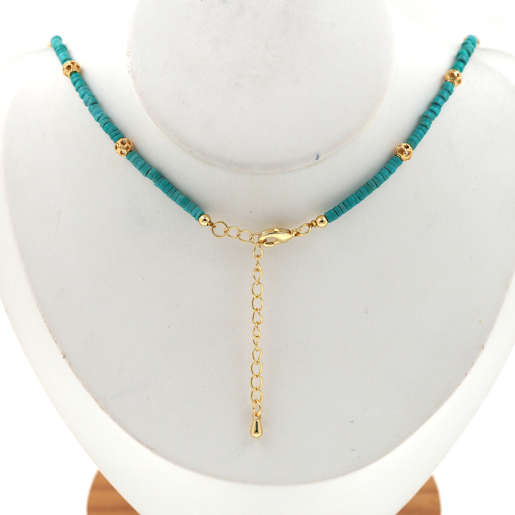 18K Gold Filled Flower Pendant Necklace,Minimalist Necklace,Pearl Necklace,Beaded Necklace,Adjustable Necklace